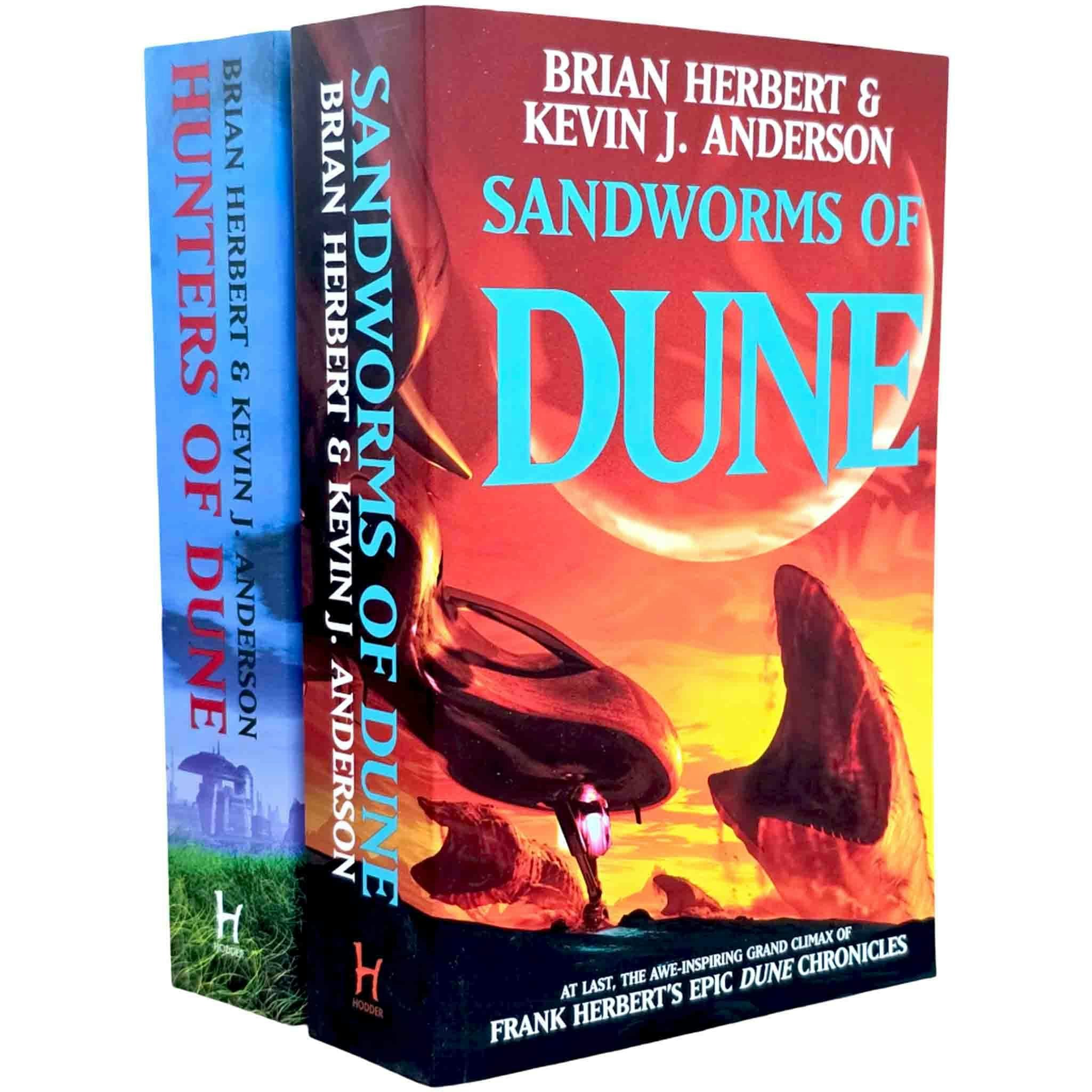 Hodder Dark Dune Sequels 2 Books Collection Set (Hunters Of Dune And Sandworms Of Dune)
