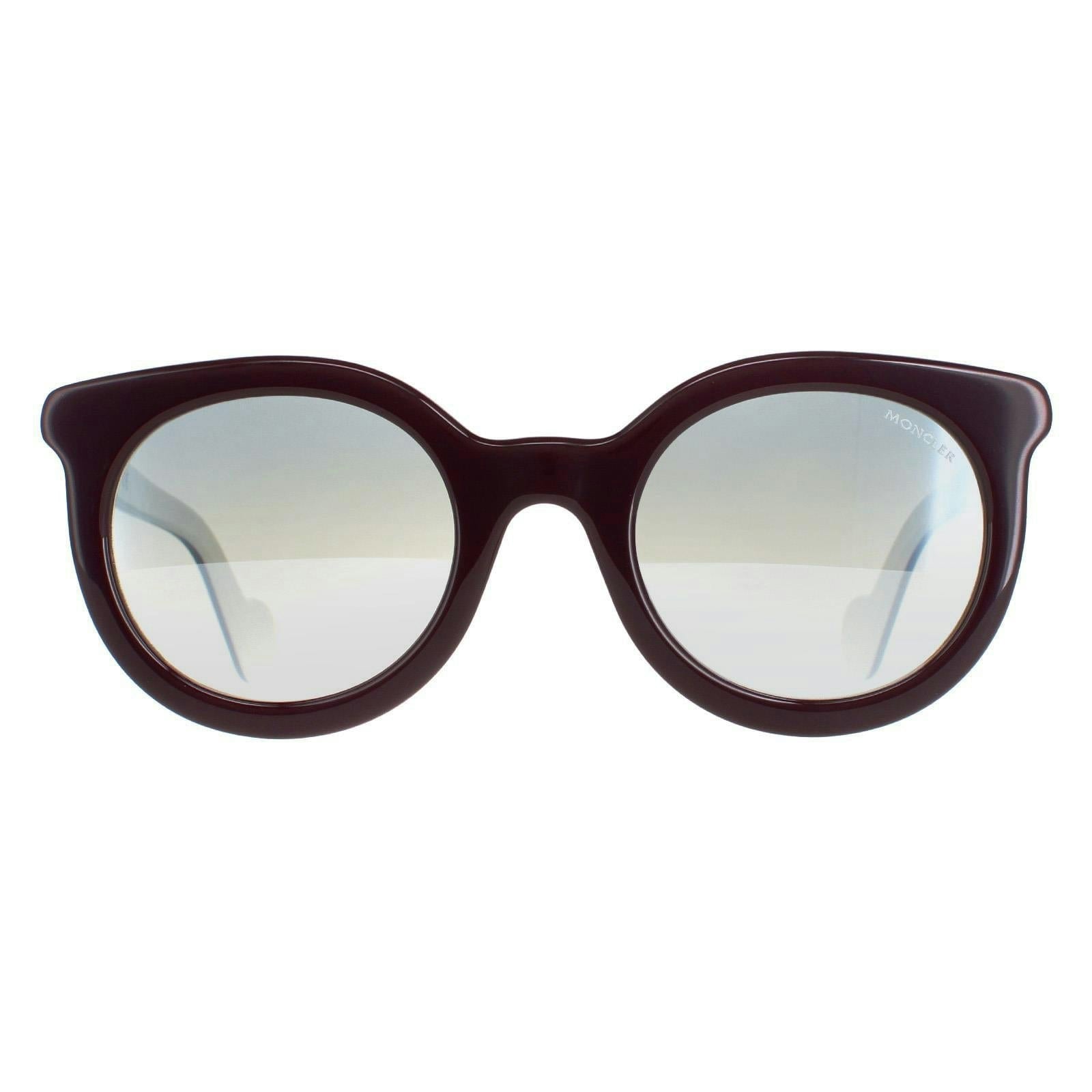 Moncler Women's Bordeaux Sunglasses Ml0015 71C Smoke Mirror For