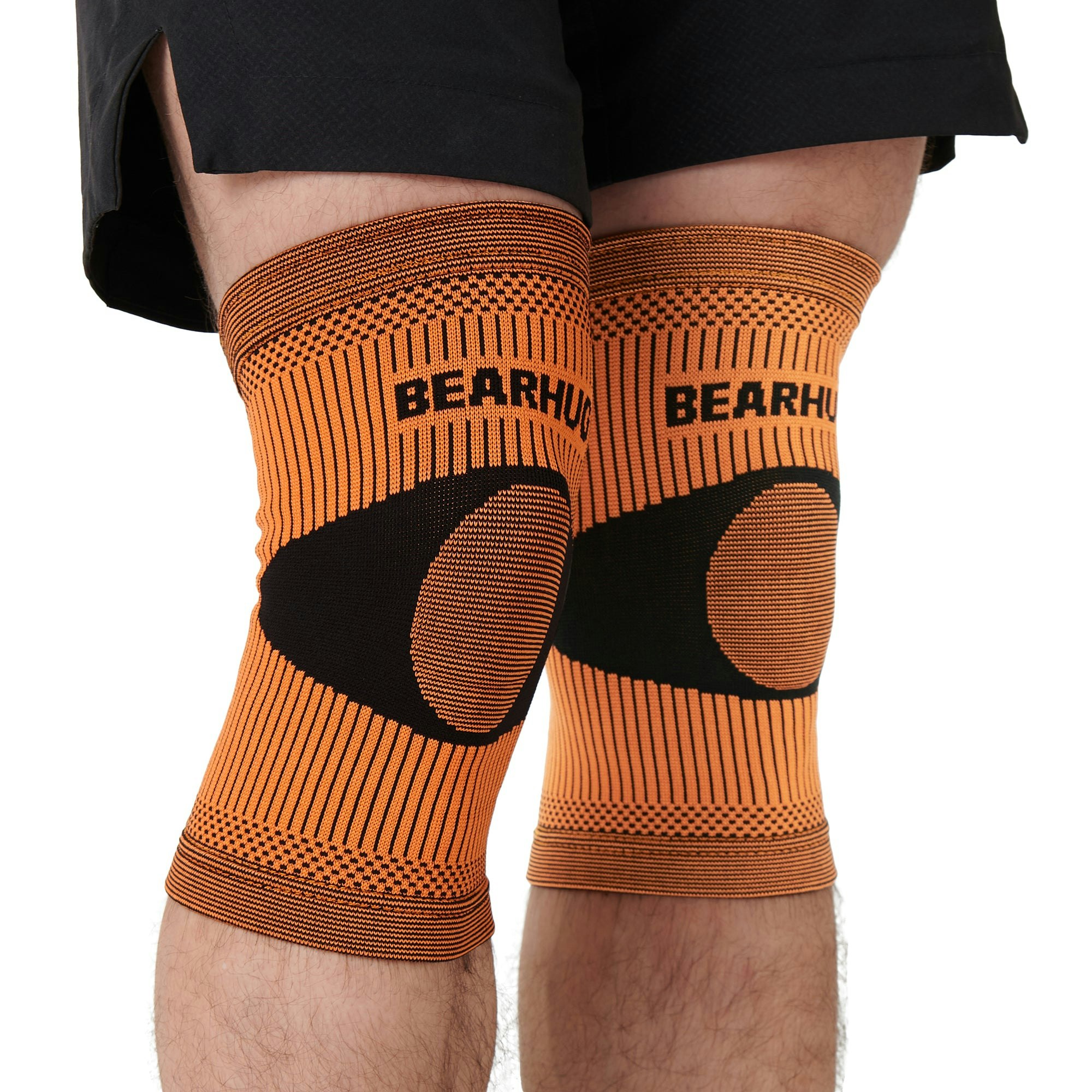 Bearhug Pair Of Knee Compression Support Sleeves For Arthritic Pain Relief & Recovery - Xxl
