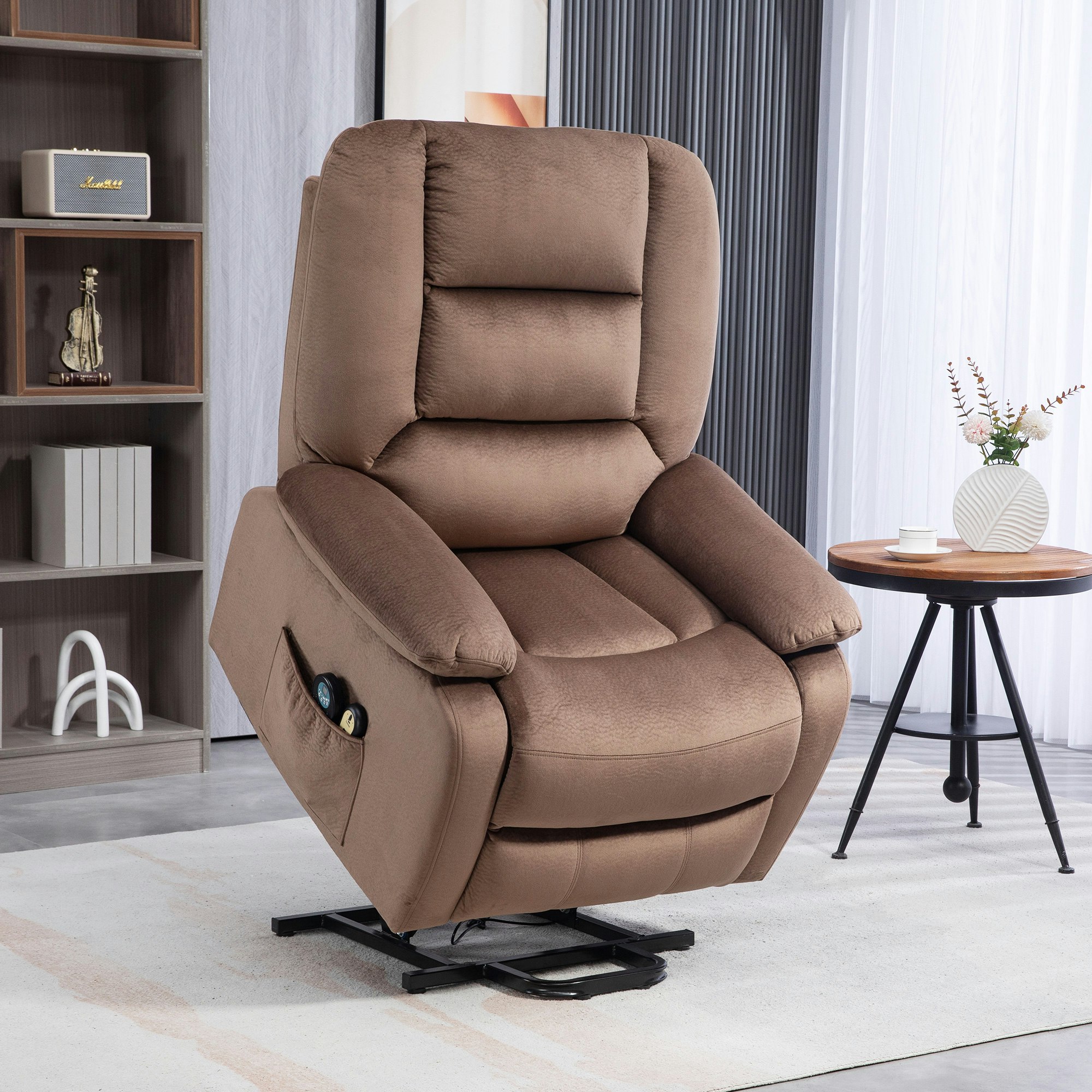 Homcom Riser And Recliner Chair Lift Chair With Vibration Massage Heat