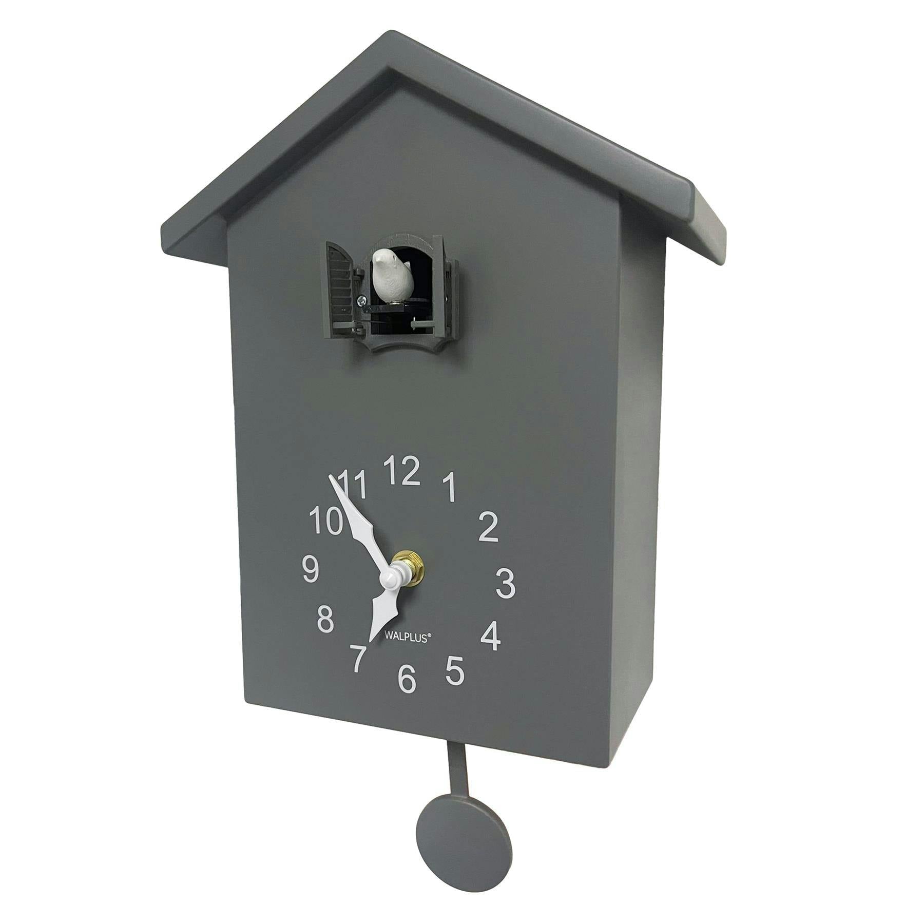 Walplus Grey Wc2139 - Minimalist Cuckoo Clock