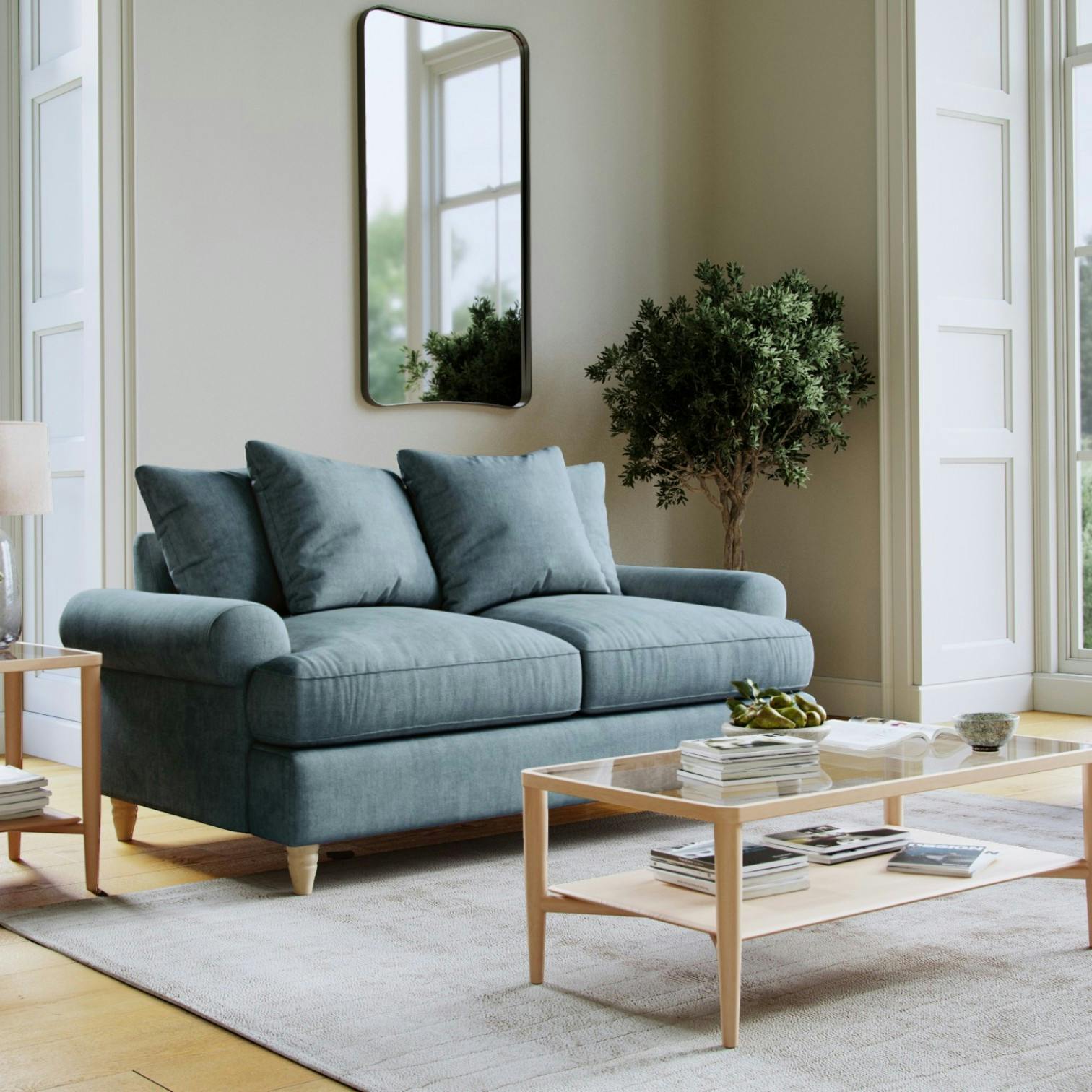 The Great Sofa Company Brentwood Medium Sofa - Denim