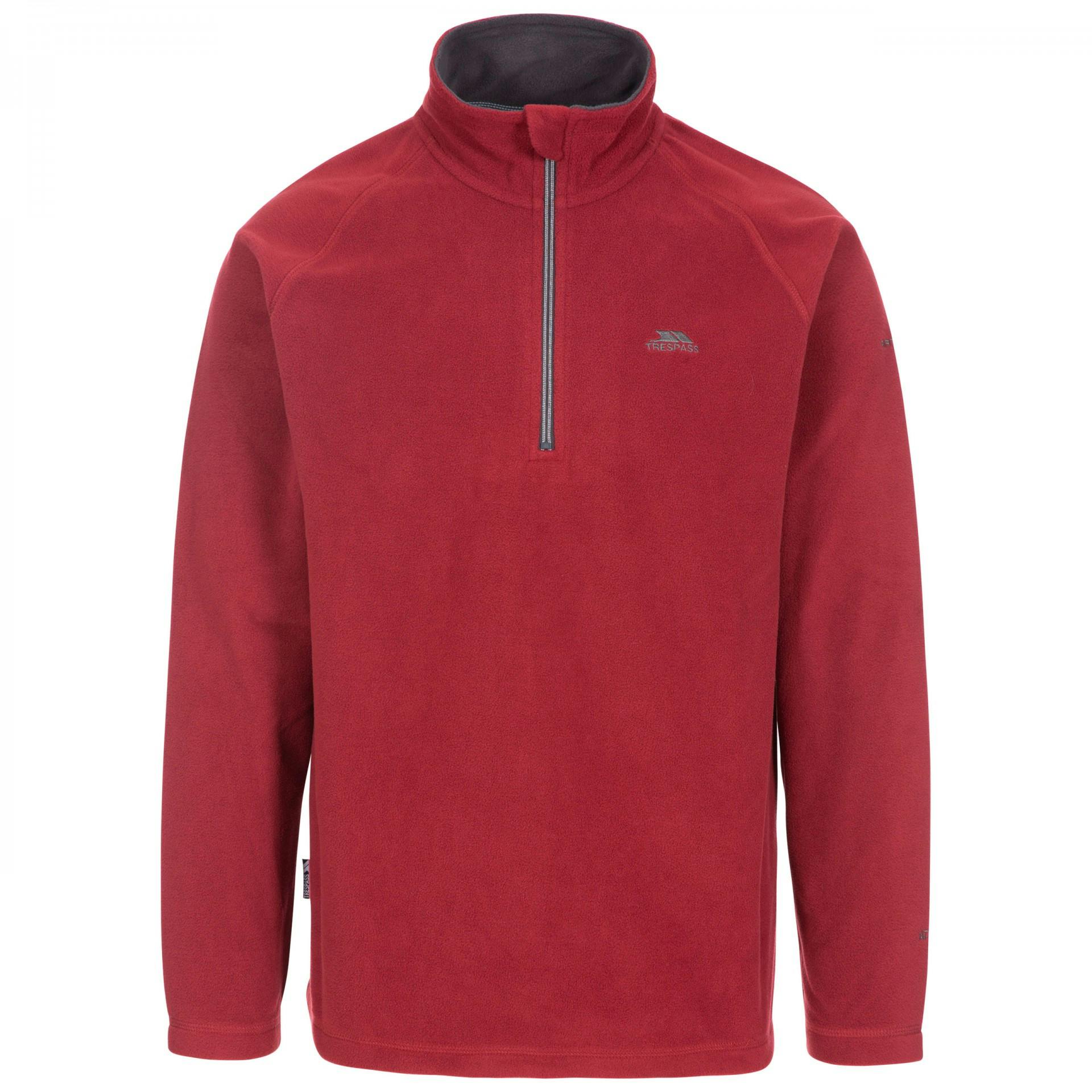 Trespass Men's Blackford Microfleece - Merlot - Xs - Merlot - 100% Polyester