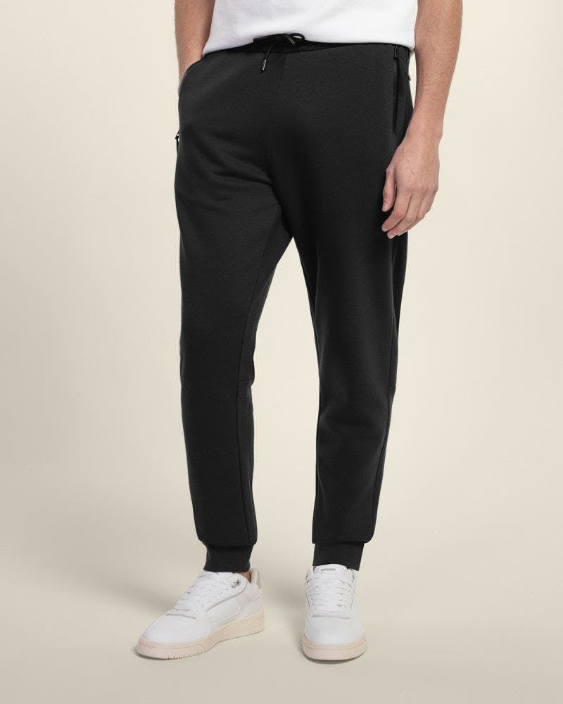 Larsson & Co Black Zipped Pocket Panel Slim Fit Jogger - M
