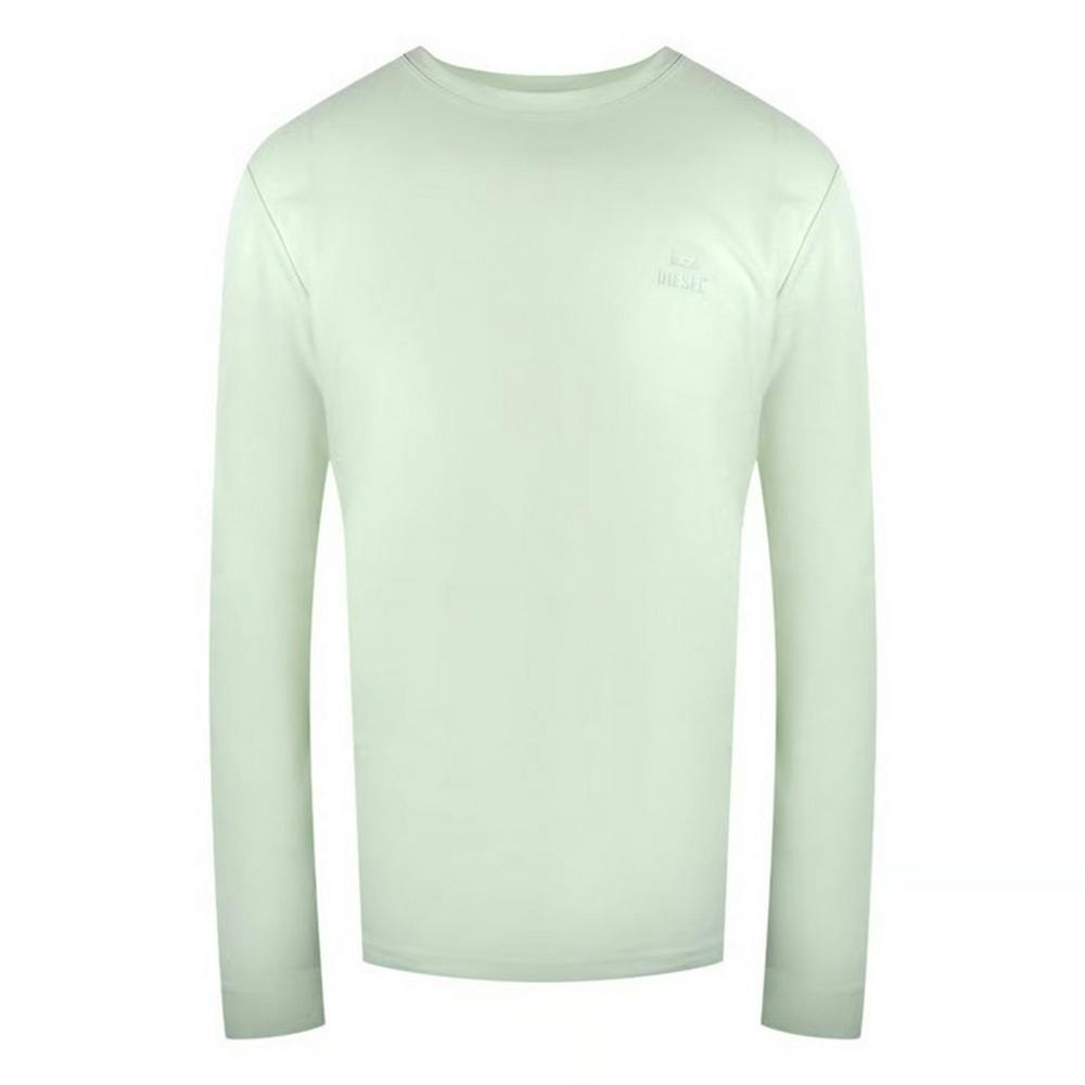 Diesel Unisex White Adult Logo Long-Sleeved T-Shirt - Off - S - Off - 100% Cotton