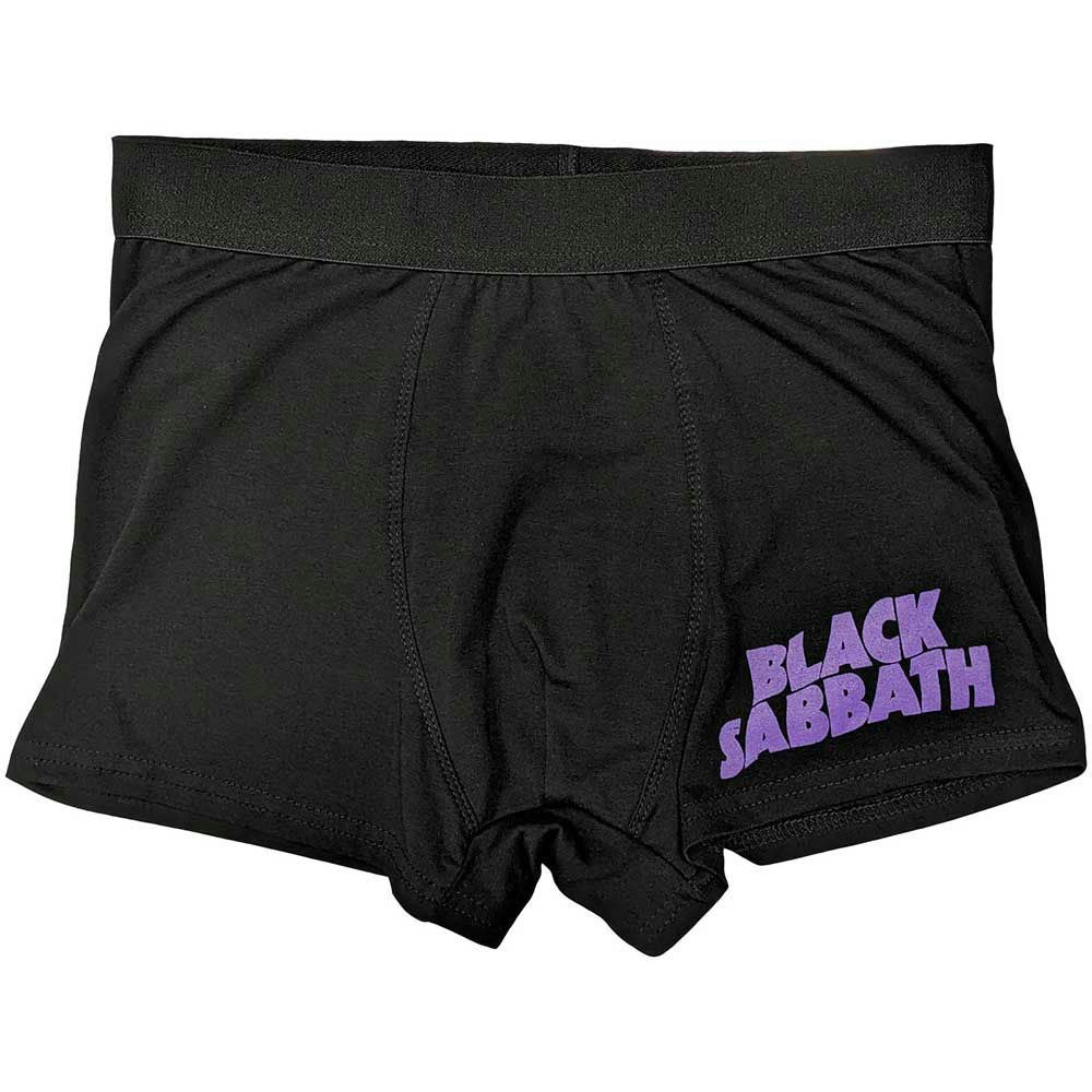 Paradiso Clothing Unisex Black Sabbath Wavy Band Logo Boxer Shorts - Xl