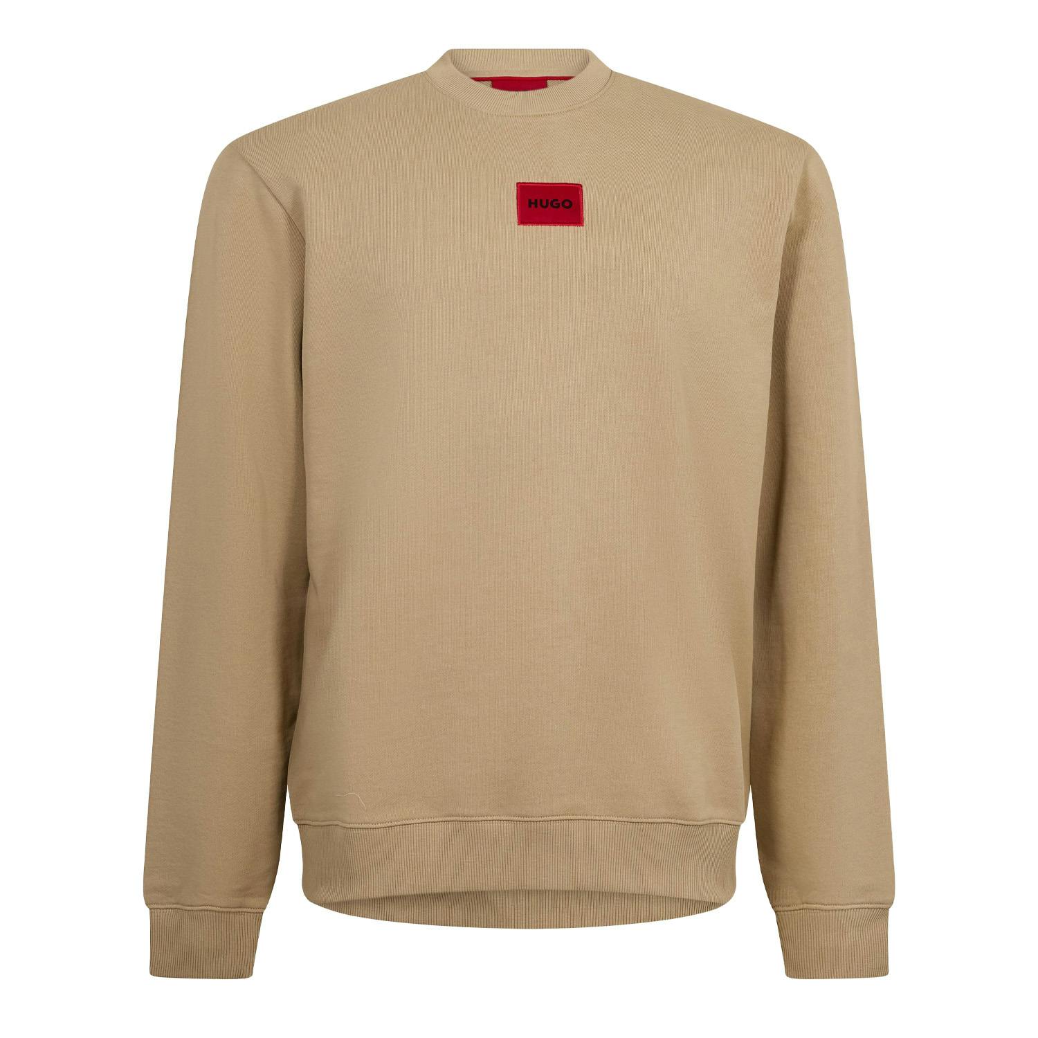 Hugo Men's Beige Diragol Crew Neck Sweatshirt - Medium - Xs - Medium - 100% Mixed