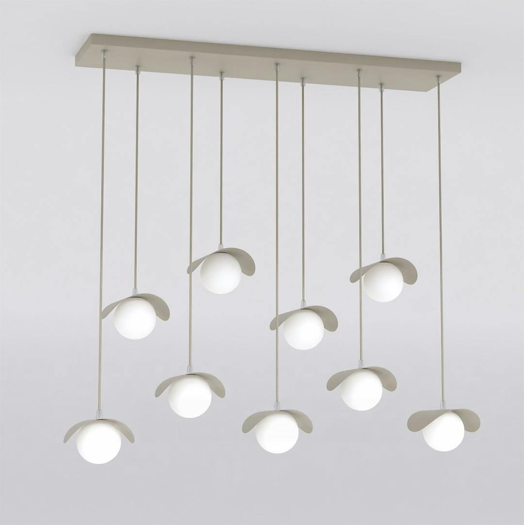 Rackhams Beige Ritual Pendant Lamp 9 X G9