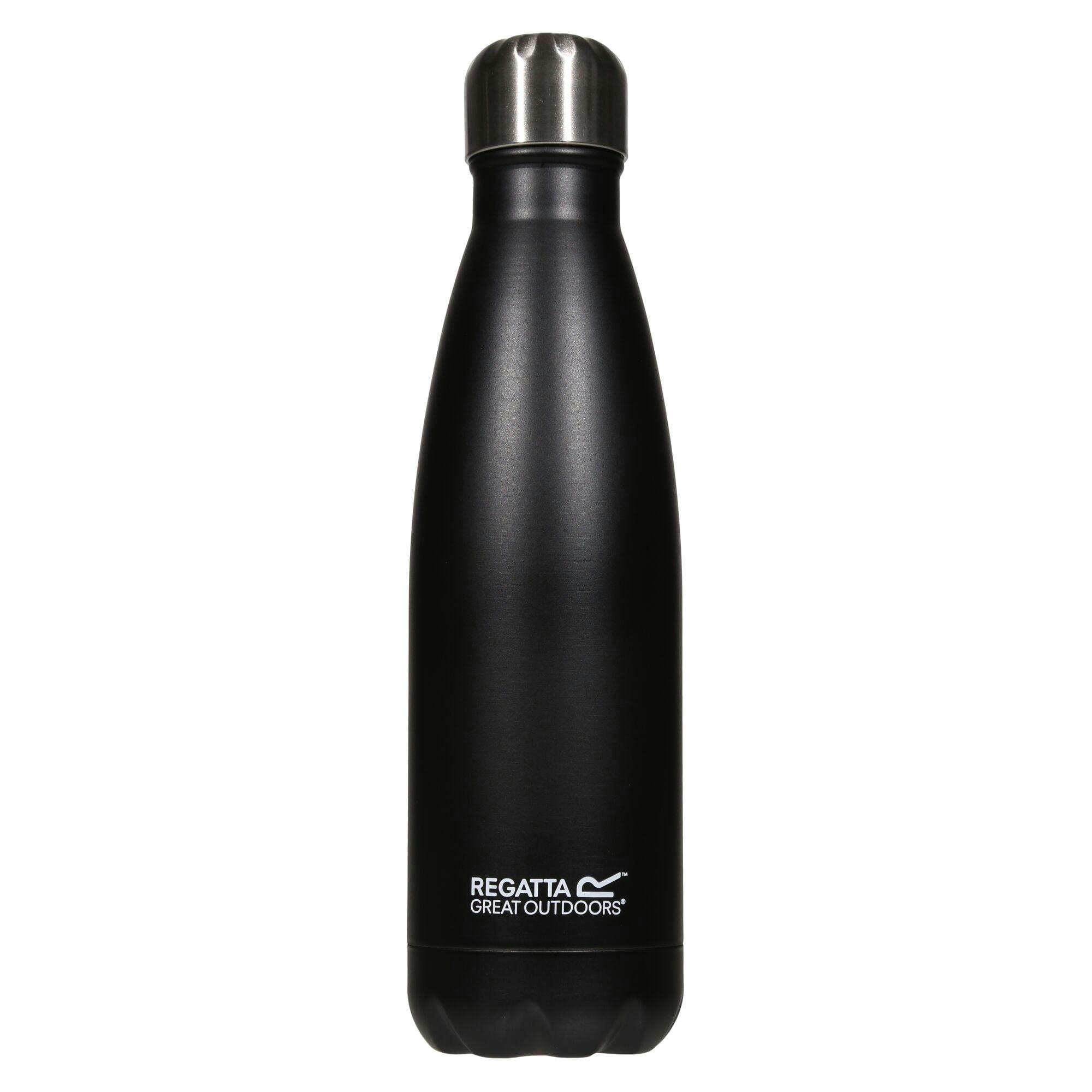Regatta Black Insulated Water Bottle - 0.5L - 100% Stainless Steel