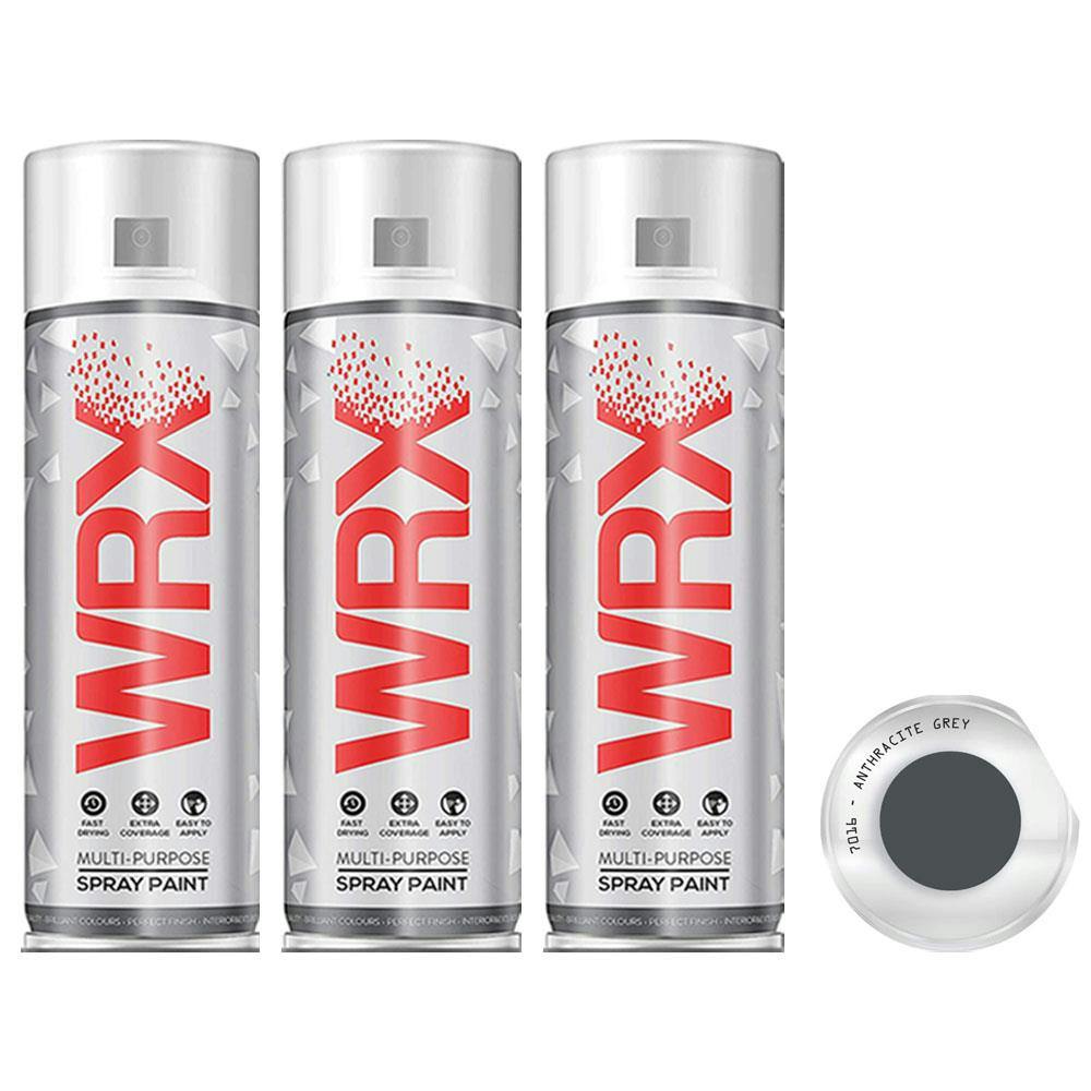Rackhams Anthracite/Grey 12X Wrx Semi Gloss Spray Paint 400Ml Ral 7016 - Image 11