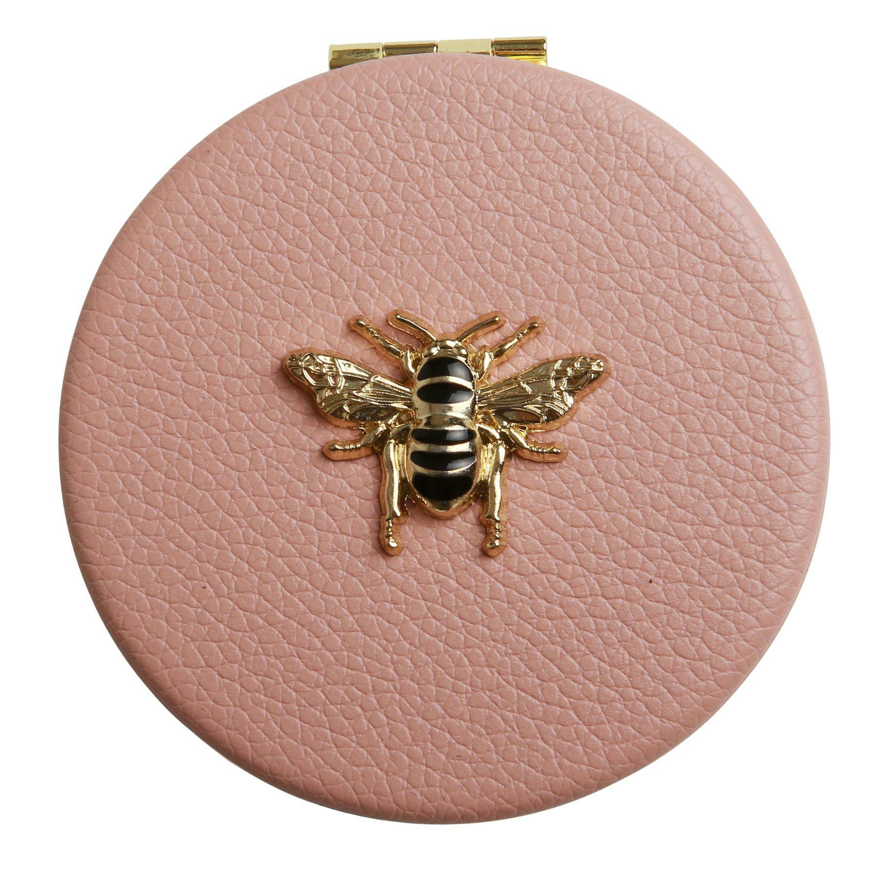 Alice Wheeler Pink London Bee Compact Mirror