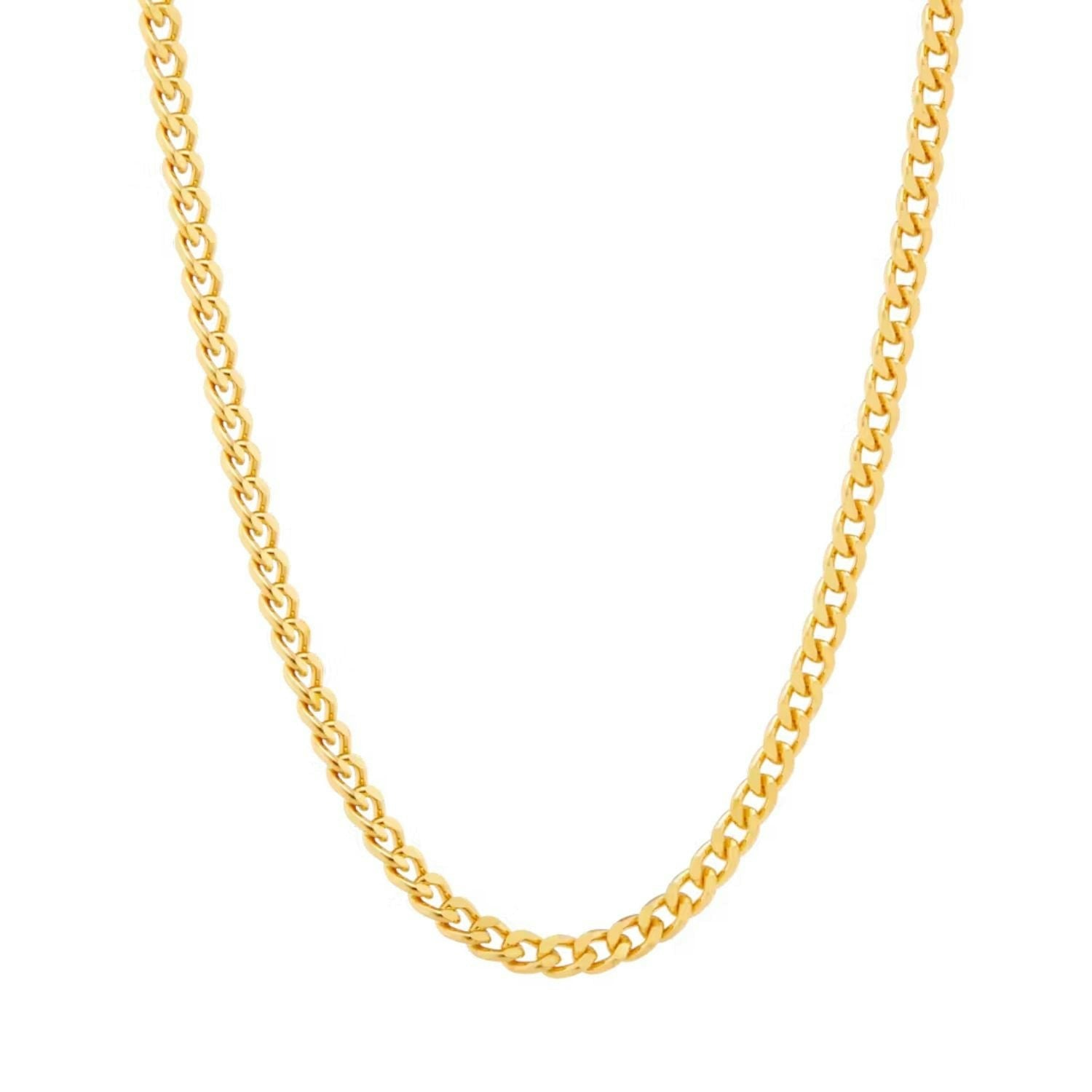 Harfi Gold 18Ct Vermeil Cuban Chain Necklace