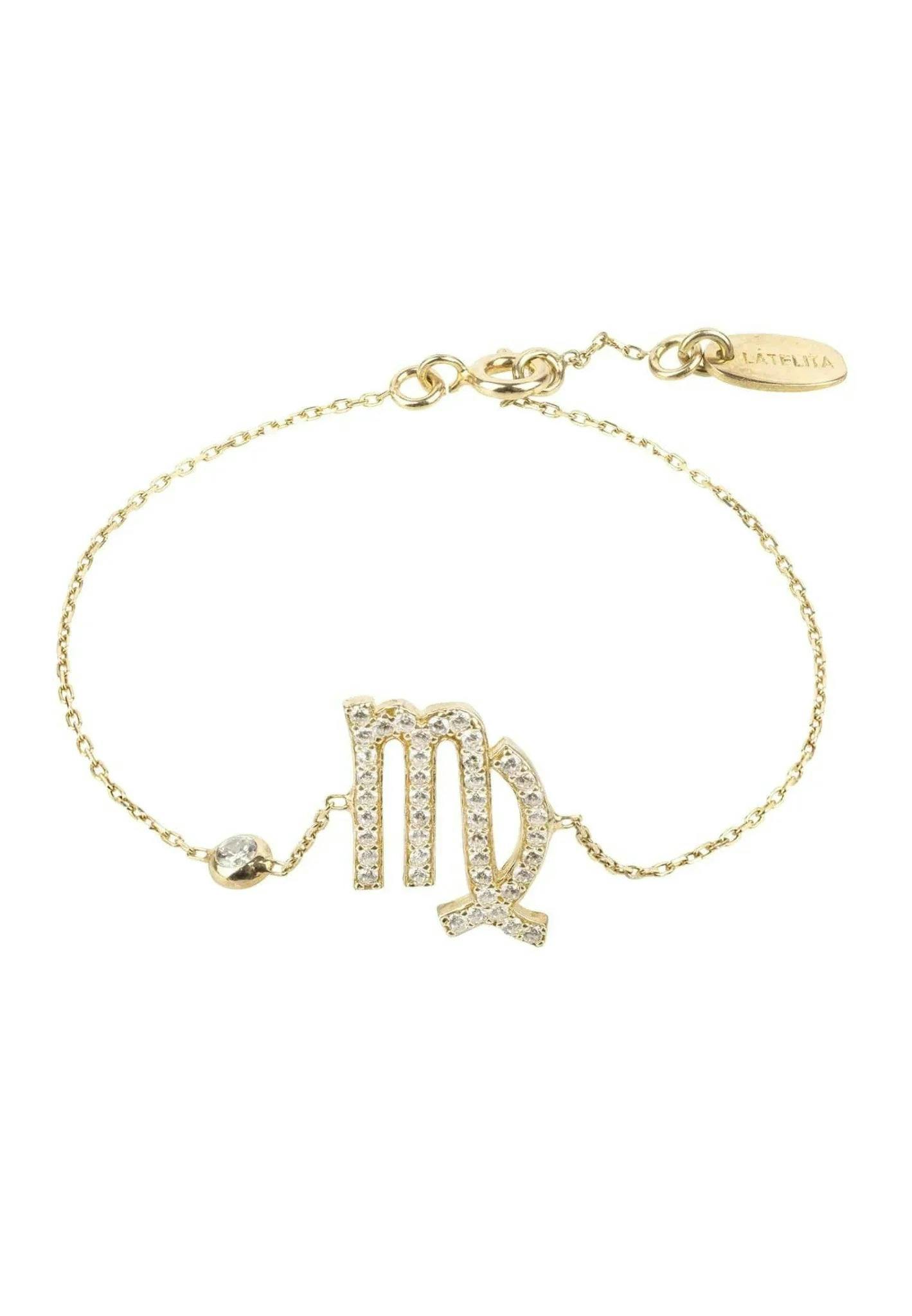 Latelita Gold Zodiac Horoscope Star Sign Bracelet Virgo