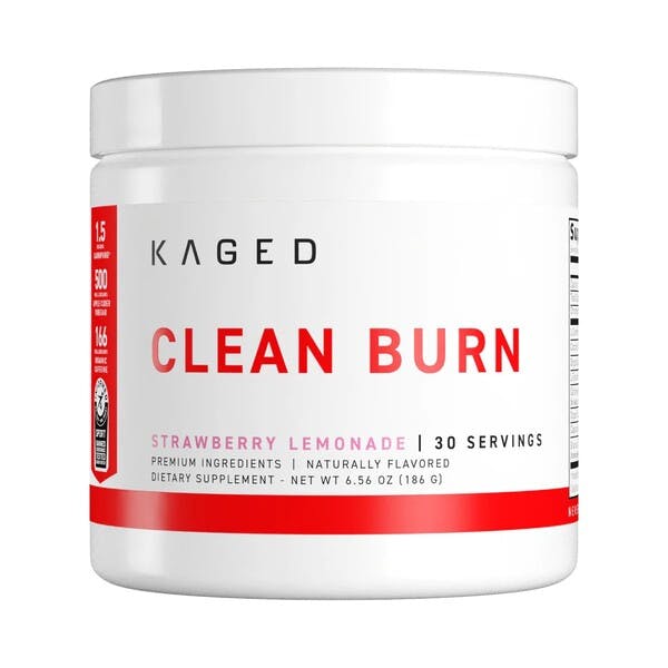 Kaged Muscle Clean Burn Powder, Strawberry Lemonade - 186G