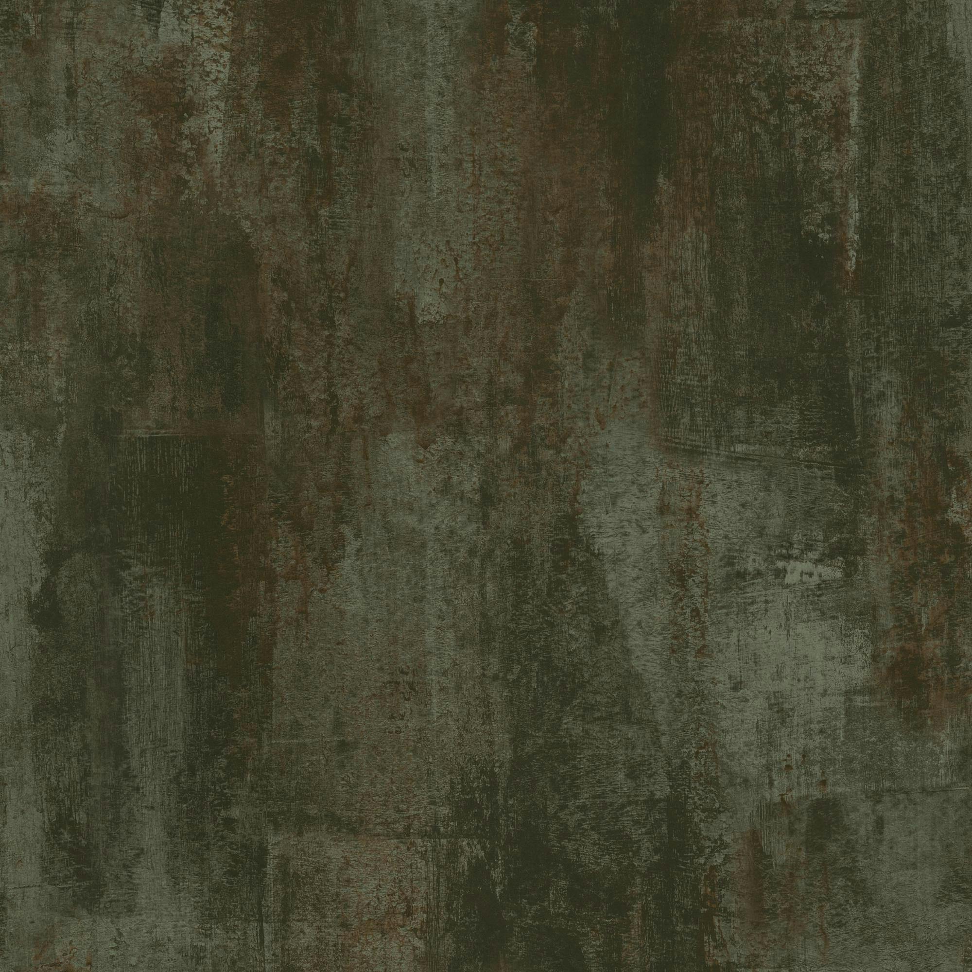 Abigail Ahern Brown/Green Oxidized Opulence Wallpaper | Moss