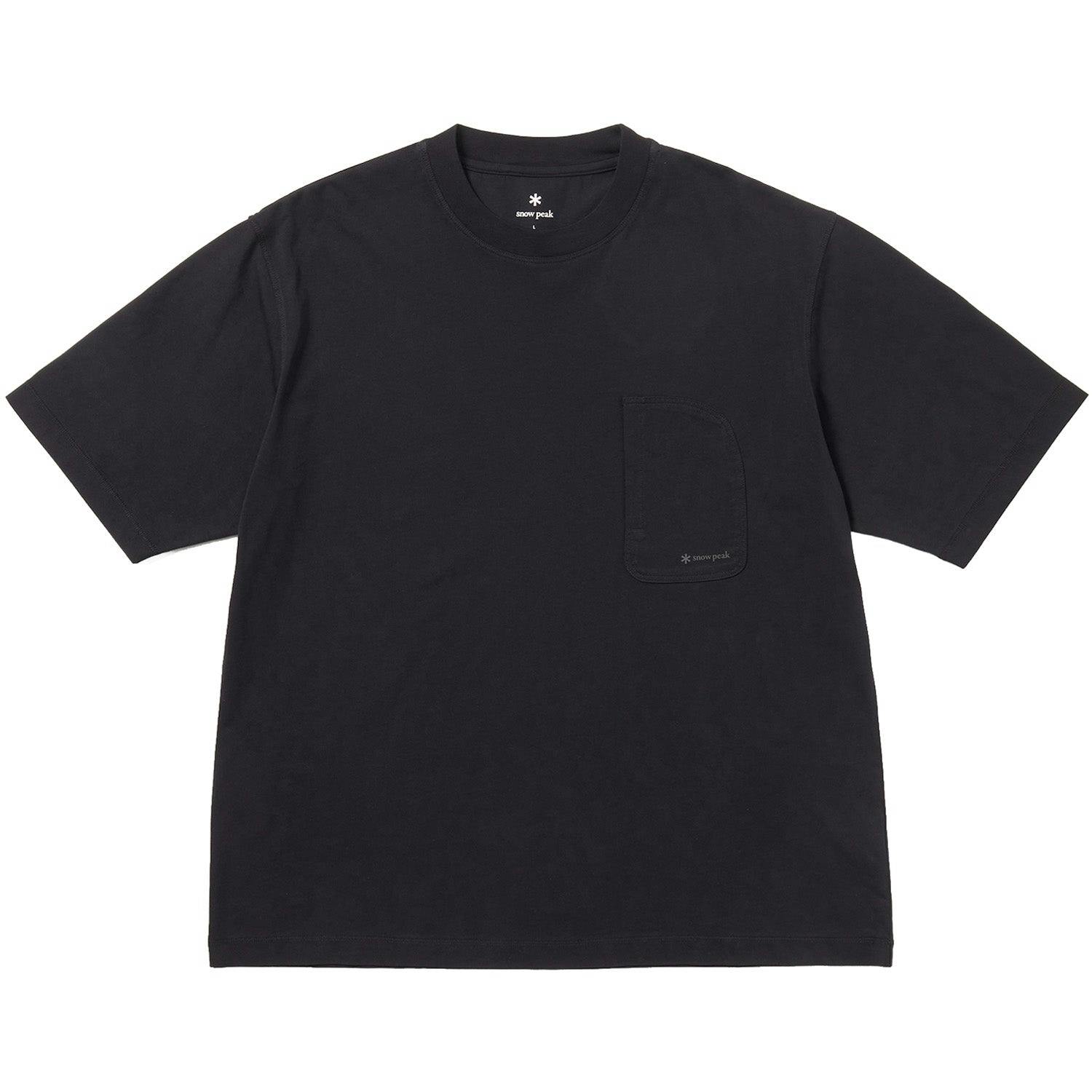 Snow Peak Black Og Mercerised T-Shirt - Small