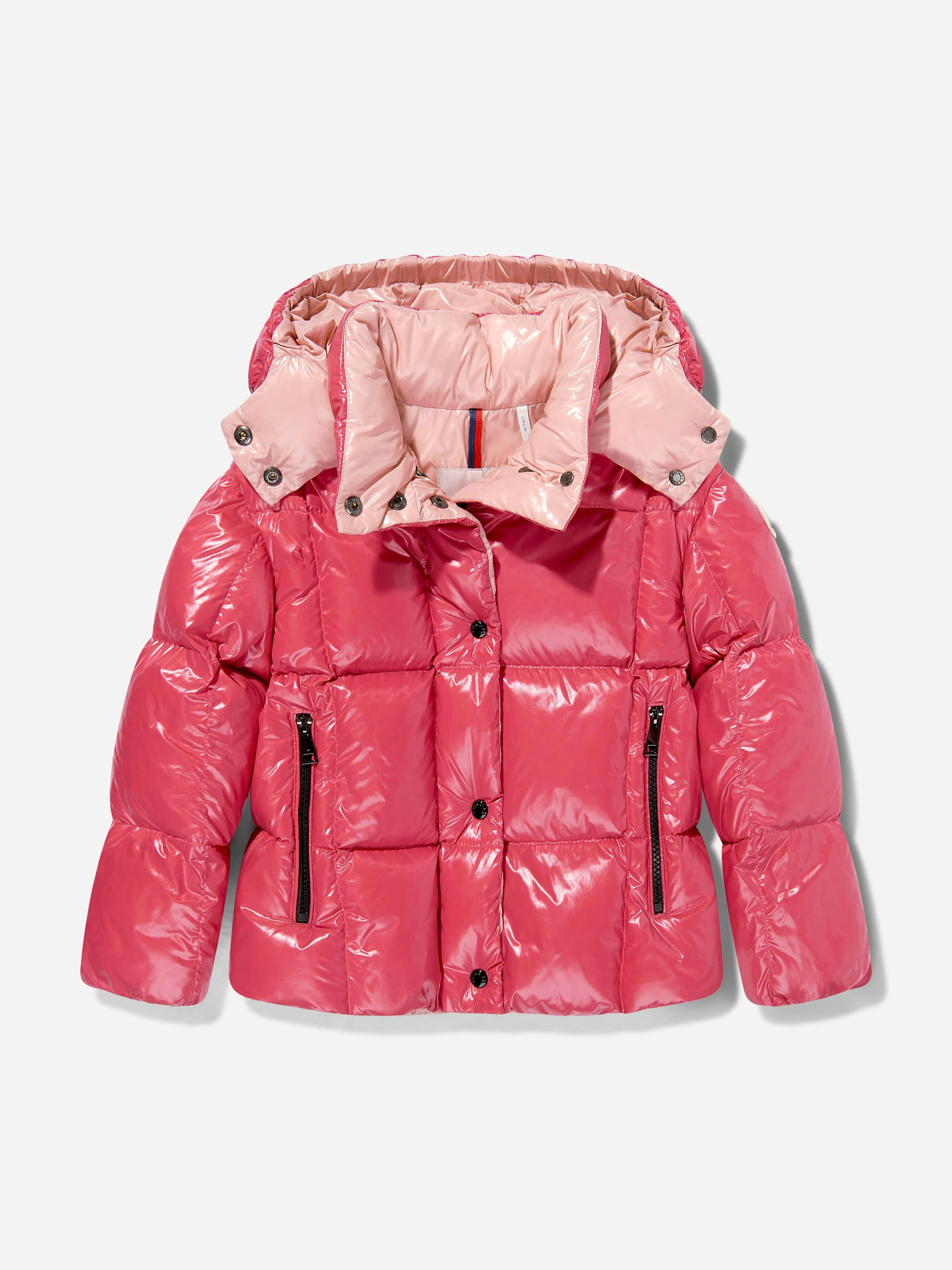 Moncler Enfant Girls Pink Parana Down Padded Jacket In - 12 Yrs