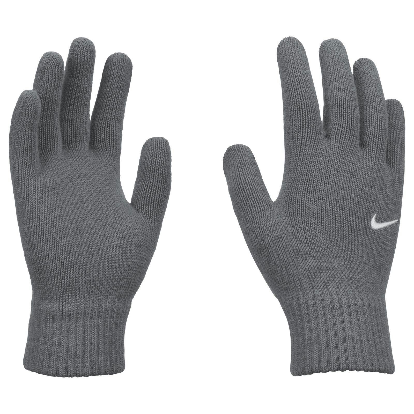 Nike Grey Kids 2024 2.0 Knitted Swoosh Gloves - L-Xl - 95% Acrylic/5% Spandex
