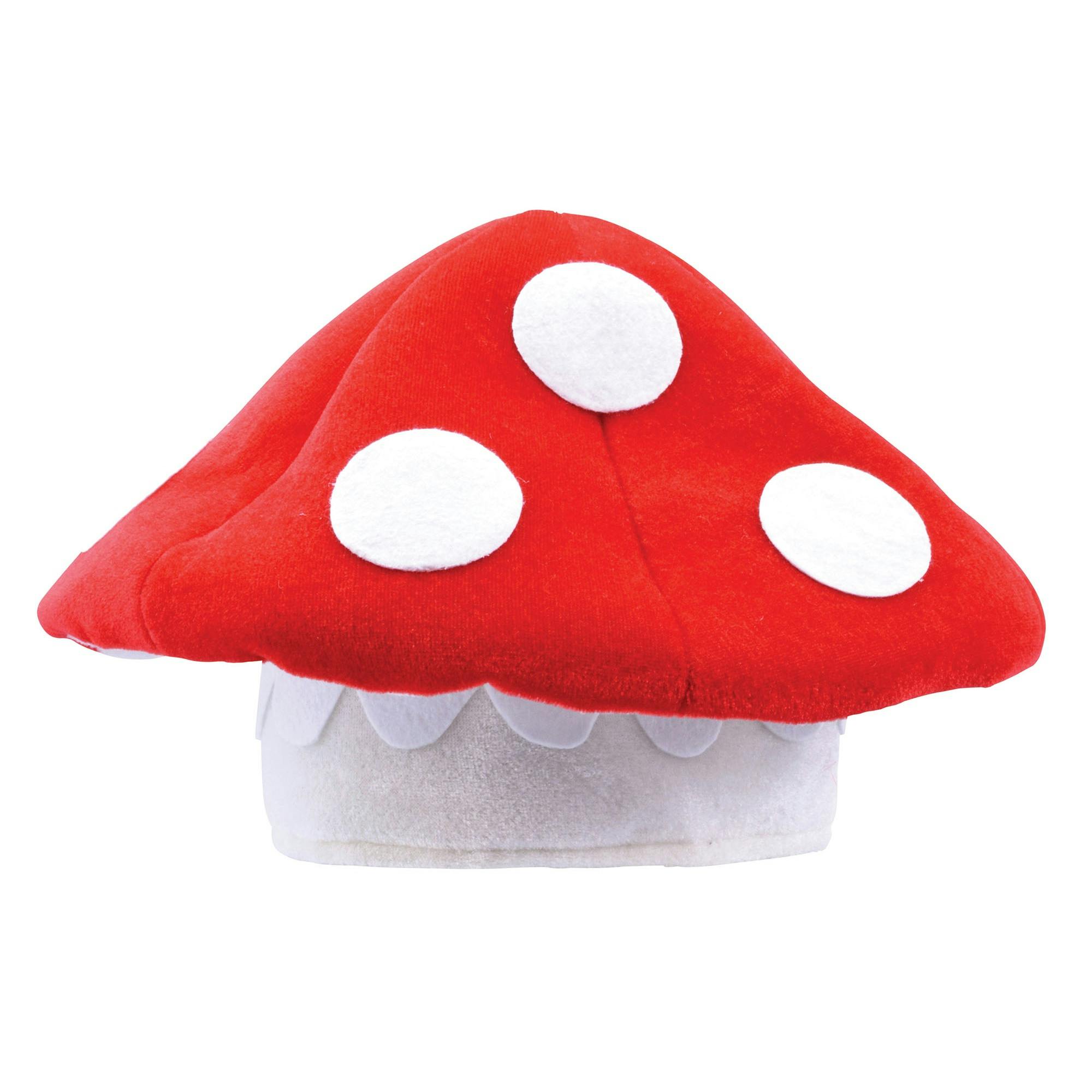Bristol Novelty Unisex Red/White Toad Stool Hat - One Size