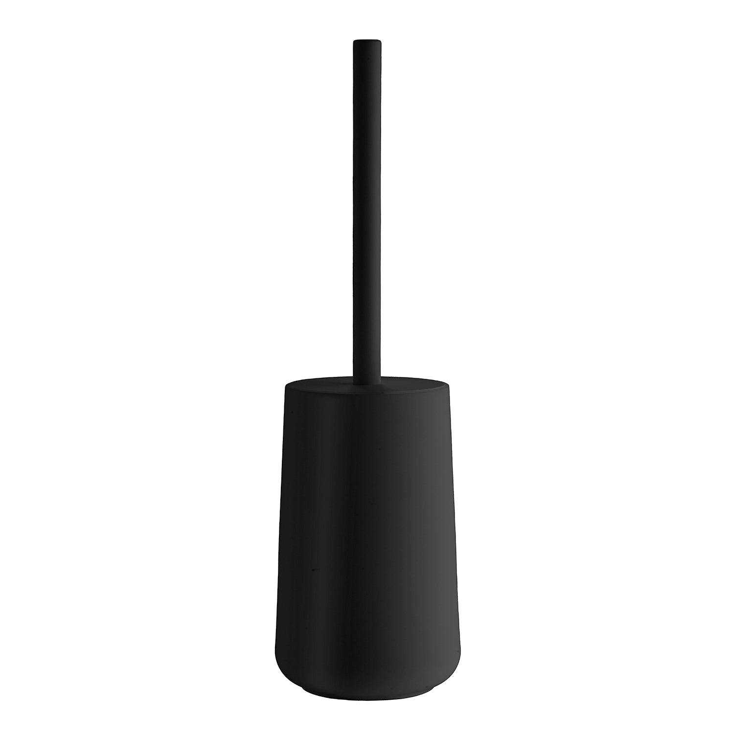 Rackhams Black Plastic Freestanding Toilet Brush And Holder
