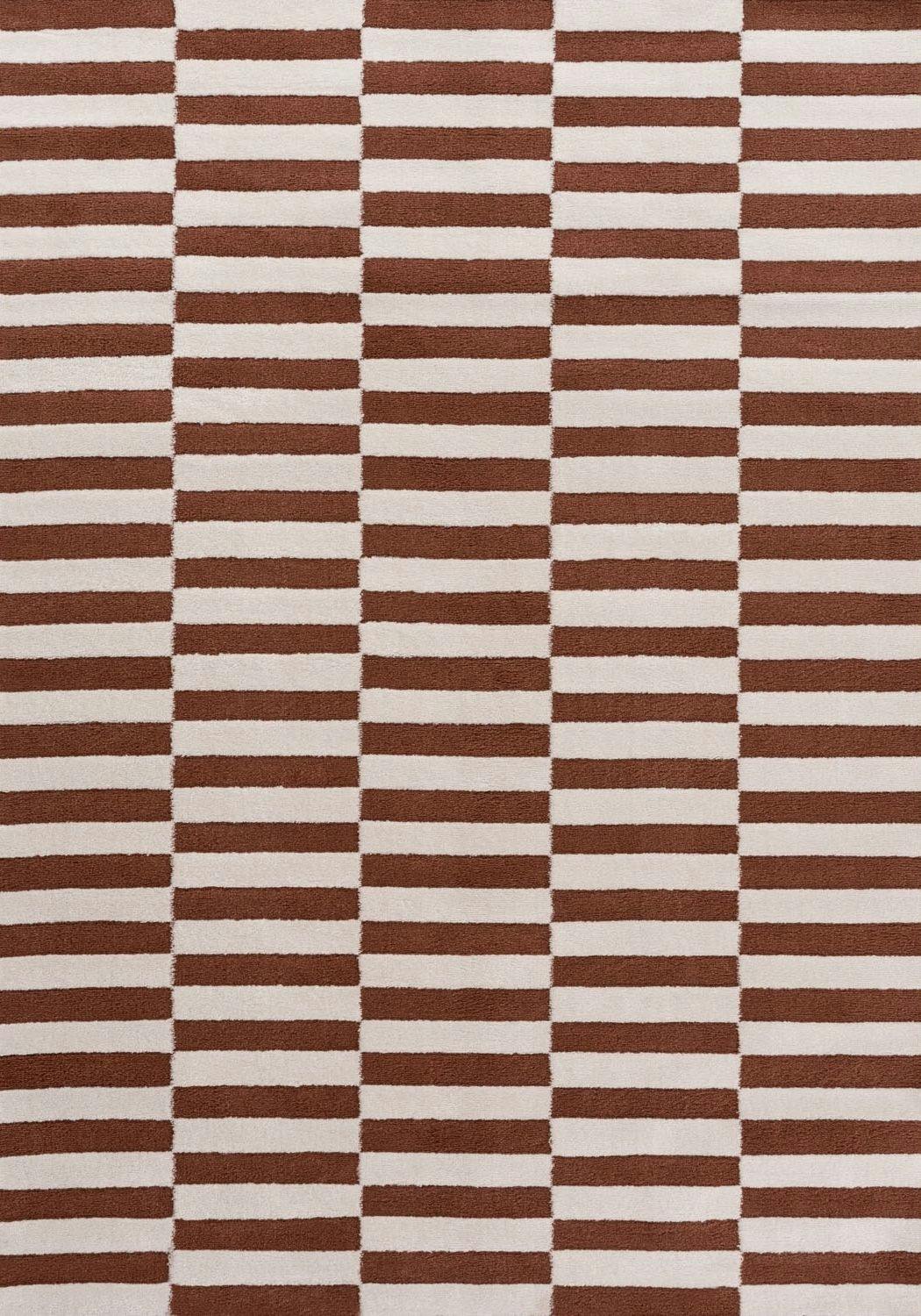 The Rugs Loft Striped Terra Rug - 80X150 Cm