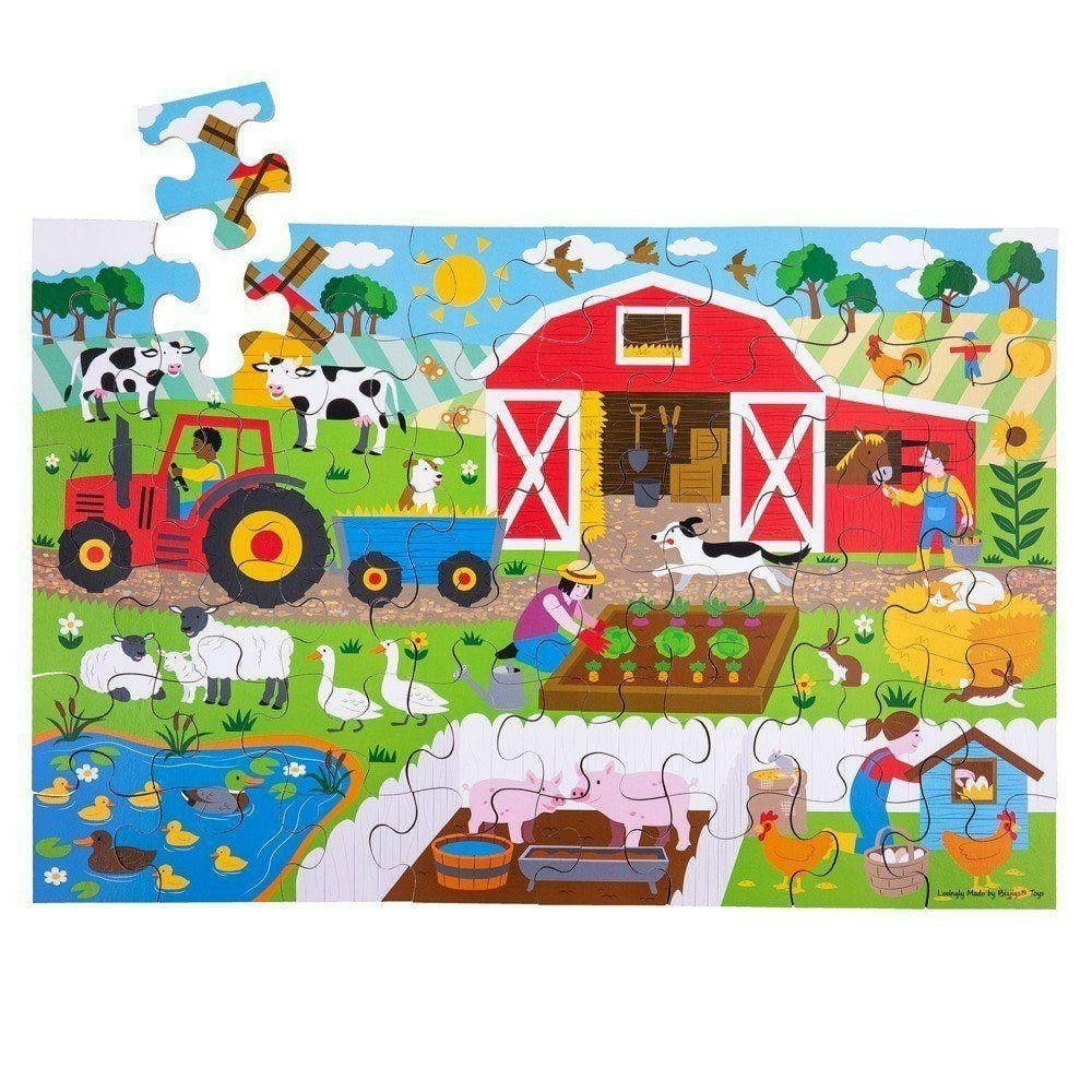 Bigjigs Toys Farmyard Floor Puzzle (48 Piece)