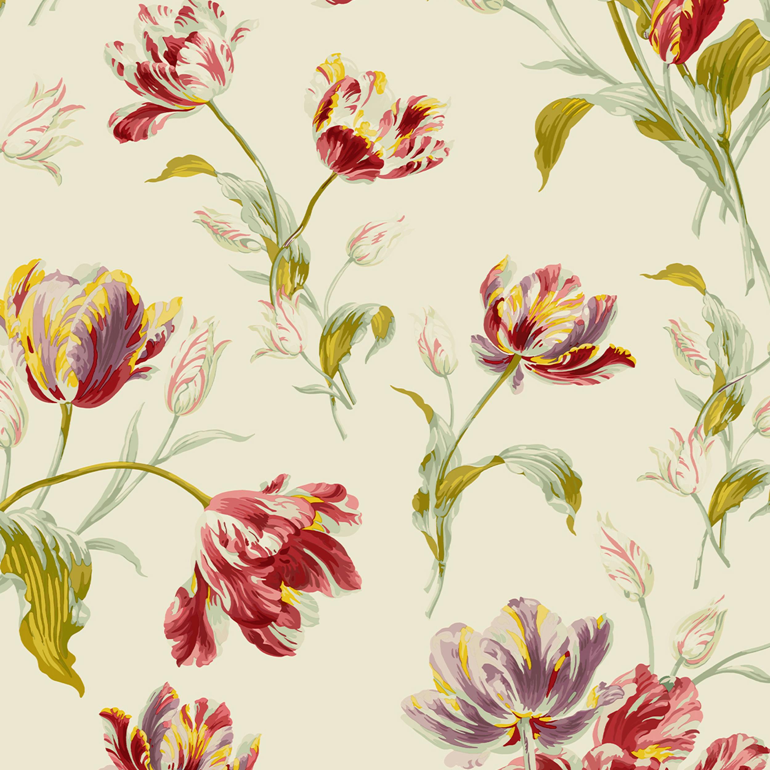 Laura Ashley Gosford Wallpaper - Cranberry - 10M