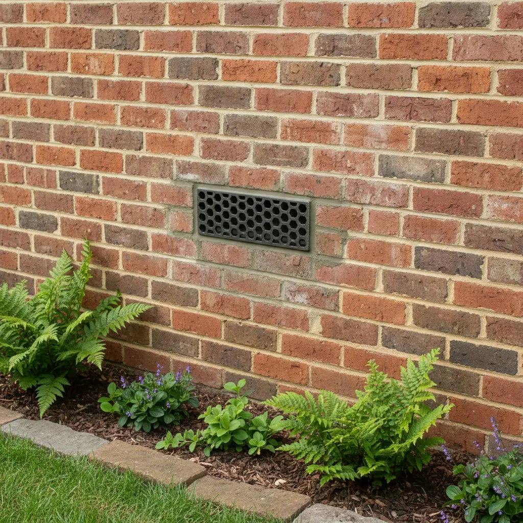 Antique Cast Iron Honeycomb Design Single Air Brick - Image 3