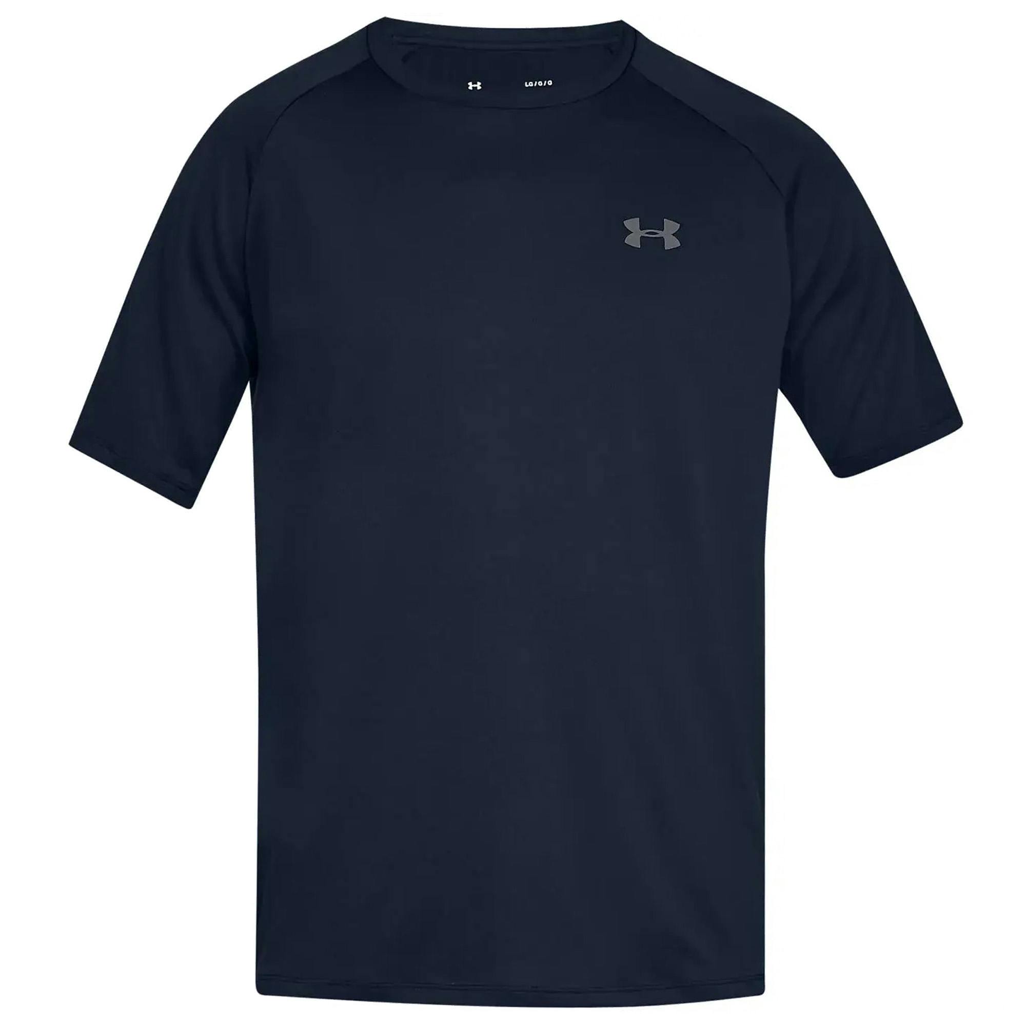 Under Armour Men's Blue Tech T-Shirt - Academy /Graphite - 3XL - Academy /Graphite - 100% Polyester