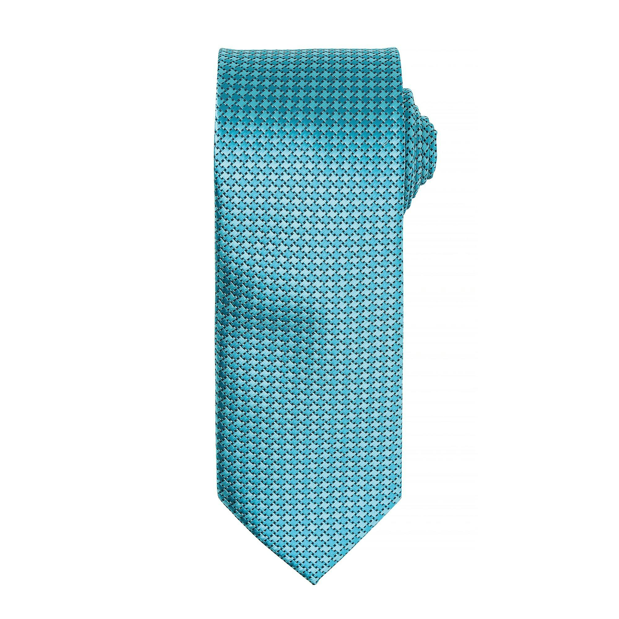 Premier Mens Puppy Tooth Formal Work Tie (Turquoise) - One Size - Image 3