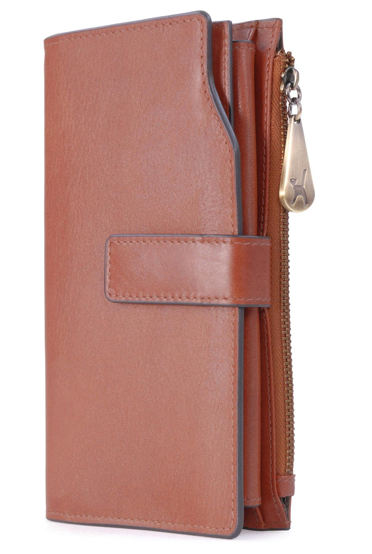 Catwalk Collection Handbags Stella - Large Purse - Rfid - Tan Rfid