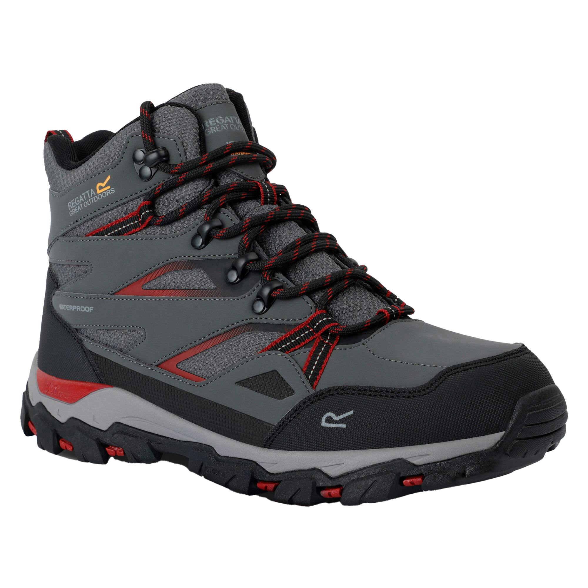 Regatta Men's Red Holcombe Iii Walking Boots - Briar/Rio - 12 Uk - Briar/Rio - 100% Mixed