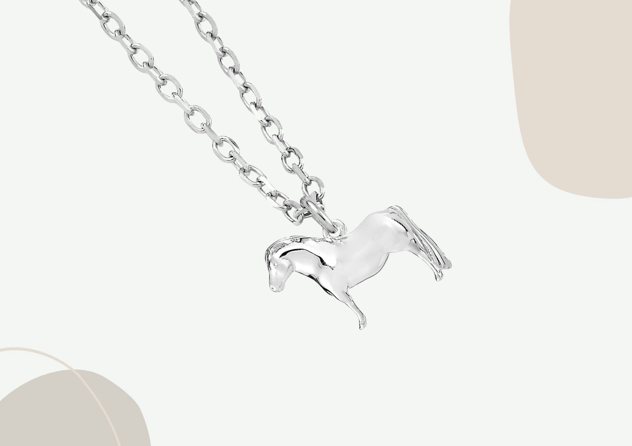 Mylee London Silver Pony Necklace - Personalised - No