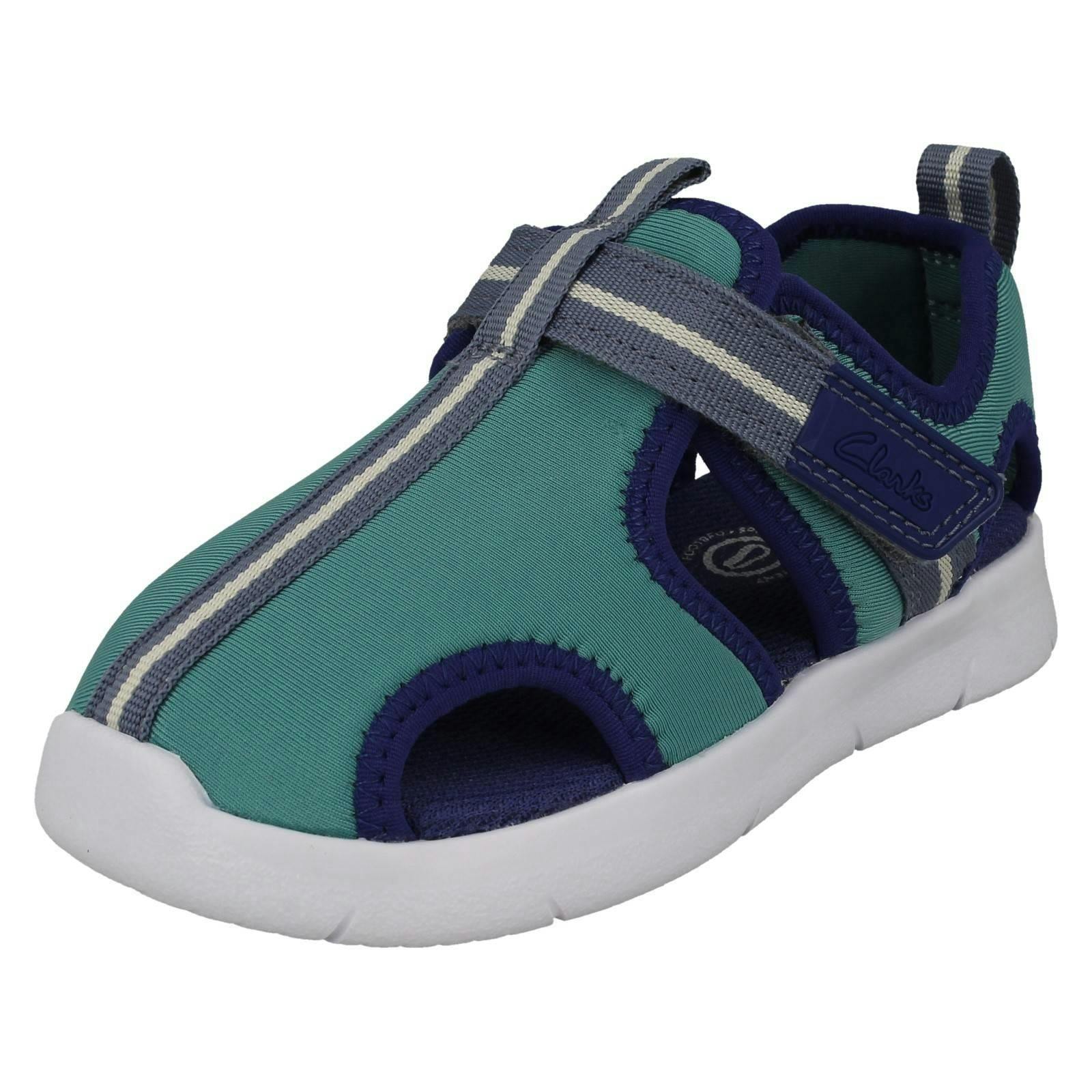 Clarks Blue Childrens Casual Sandal/Shoes Ath Water - Combi - Uk 6.5 Infant