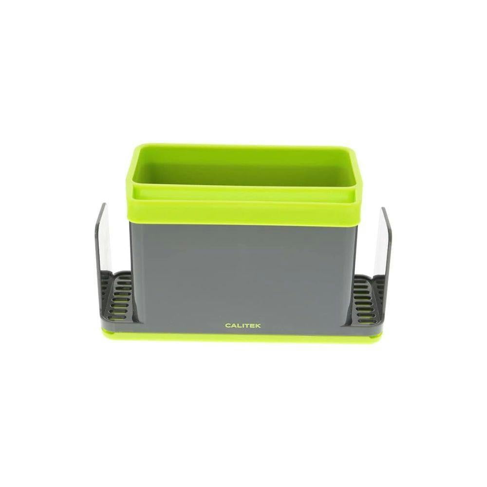 Rackhams Green Sink Caddy Washing Up Storage Tidy With Removable Drip Tray - Plastic - 1 - Image 3