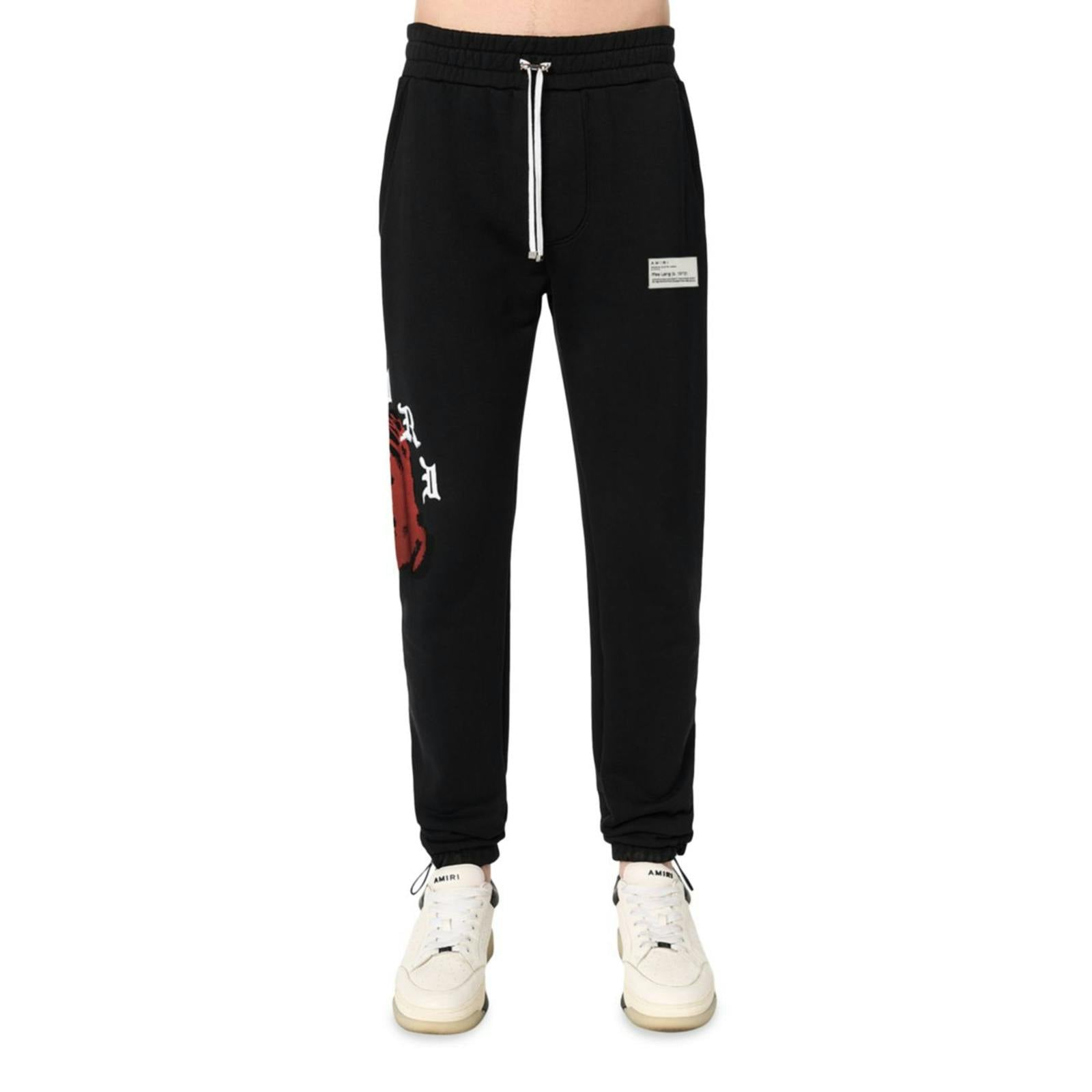 Amiri Black Wes Lang Solar Kings Joggers In - Xxl