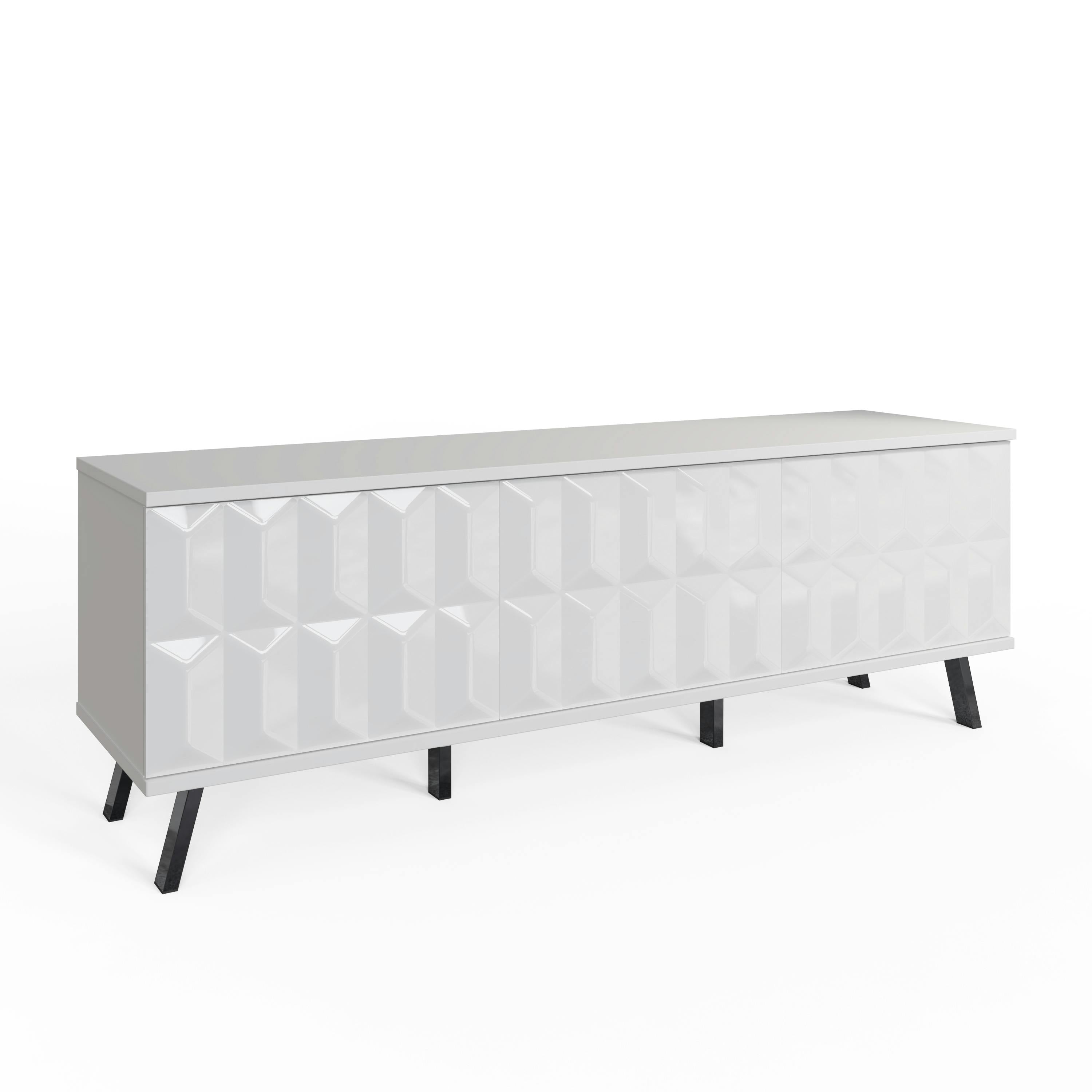 Rackhams White Elevate 1500 Tv Cabinet