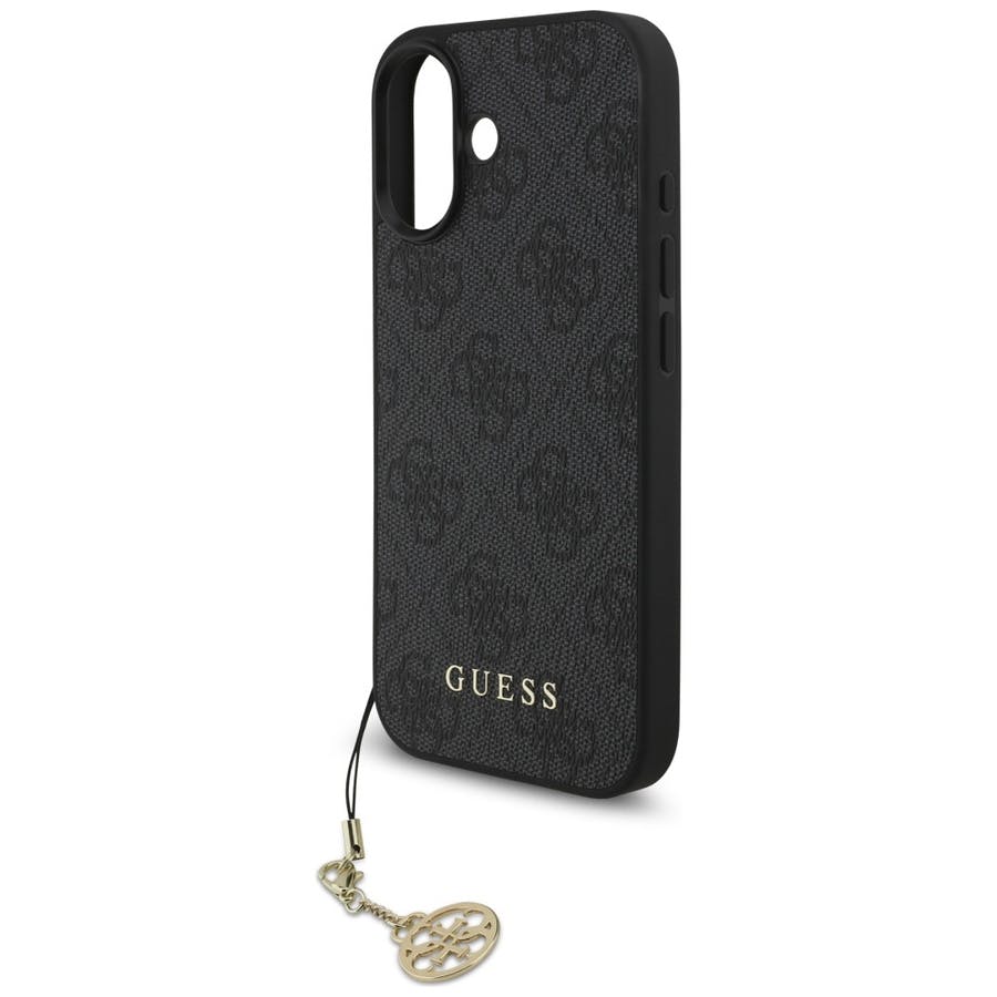 Guess Grey 4G Charms Case For Iphone 17 6.3" Tone On Tone - Guhmp17sgf4gck
