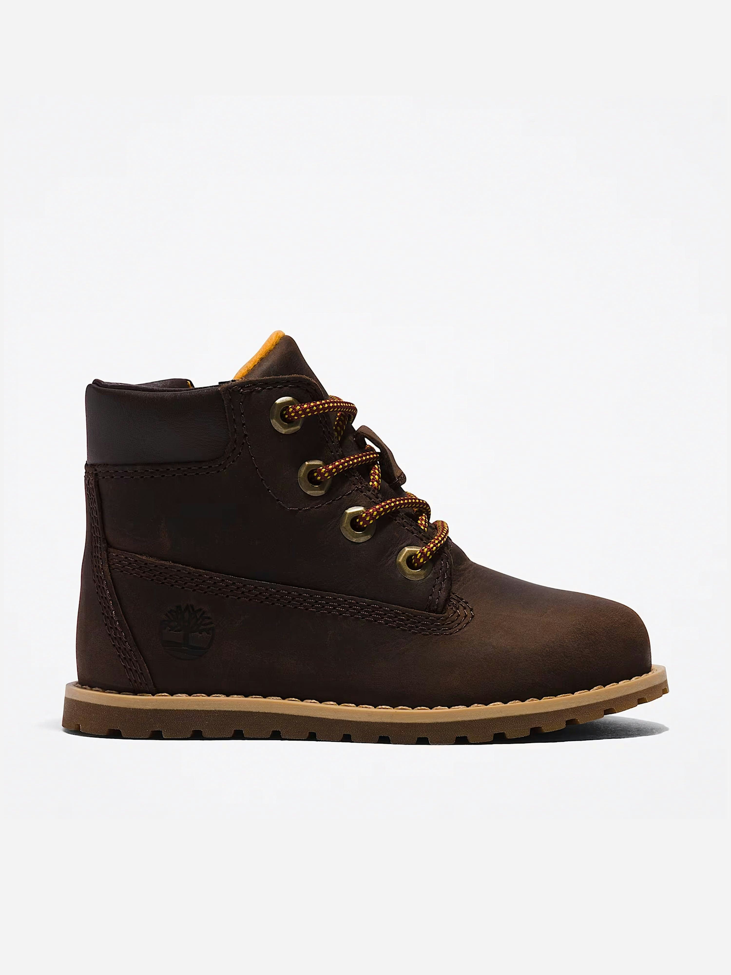 Timberland Boys Brown Kids Mid Lace-Up Boots In - Eu 28 Uk 10 Us 10.5