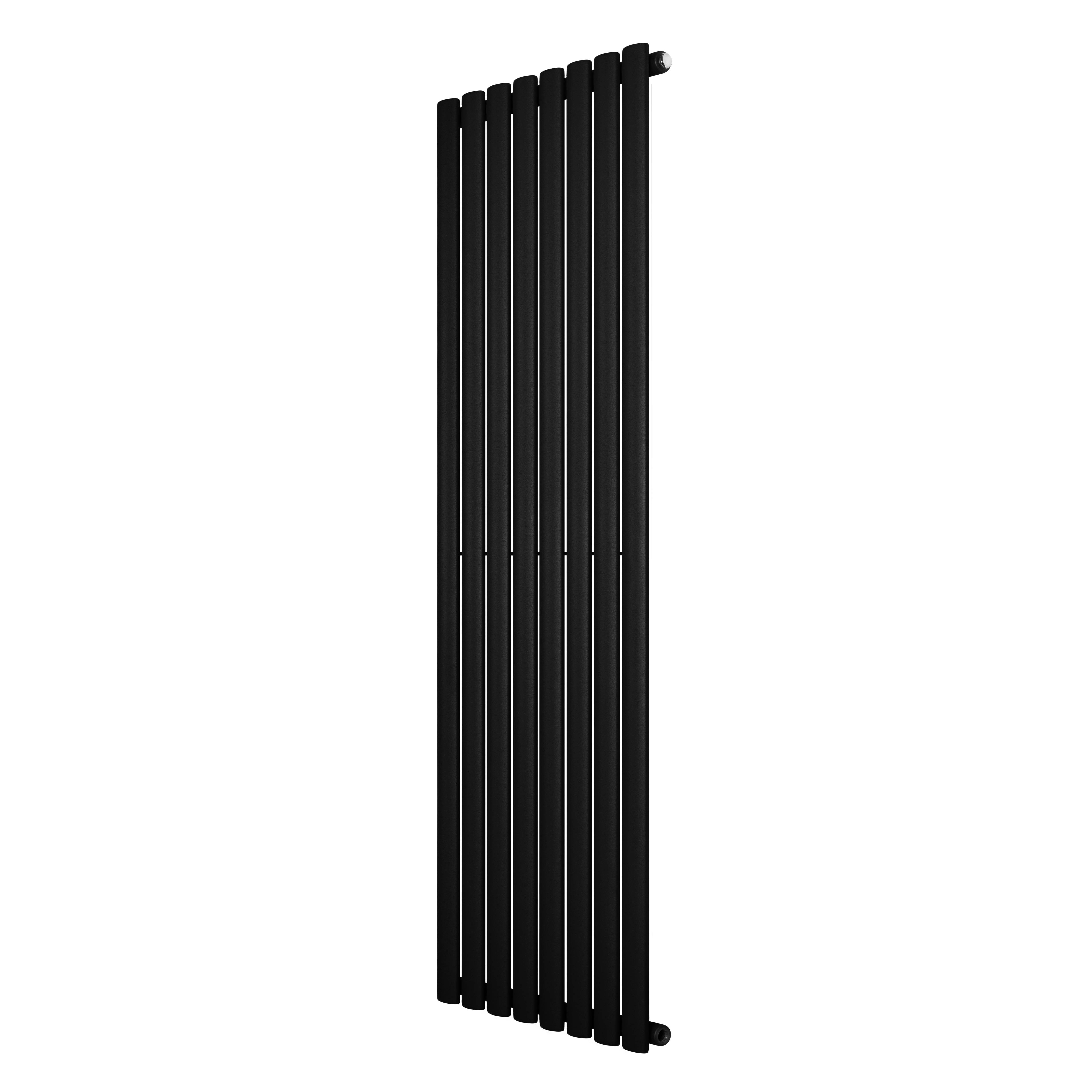 Monstershop Black Oval Single Column Radiator - 1600 X 480Mm