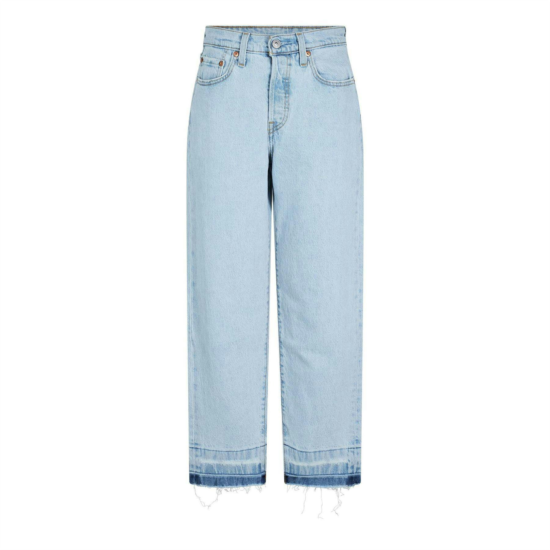 Levis Women's Light / 501 Straight Leg Ankle Grazer Jeans - Flat Earth - 30XS - Flat Earth - 100% Cotton