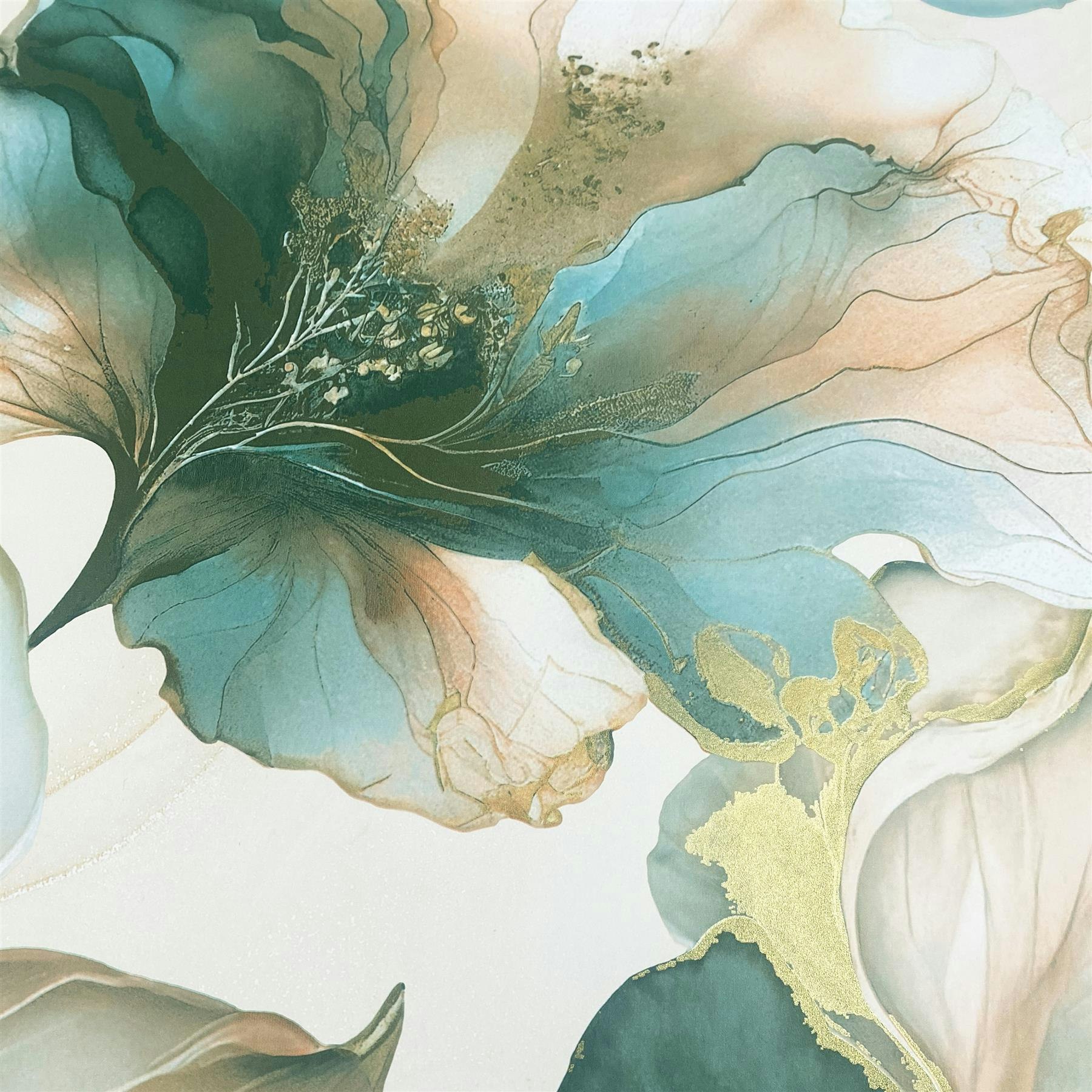 Muriva Coral Elysian Floral Wallpaper