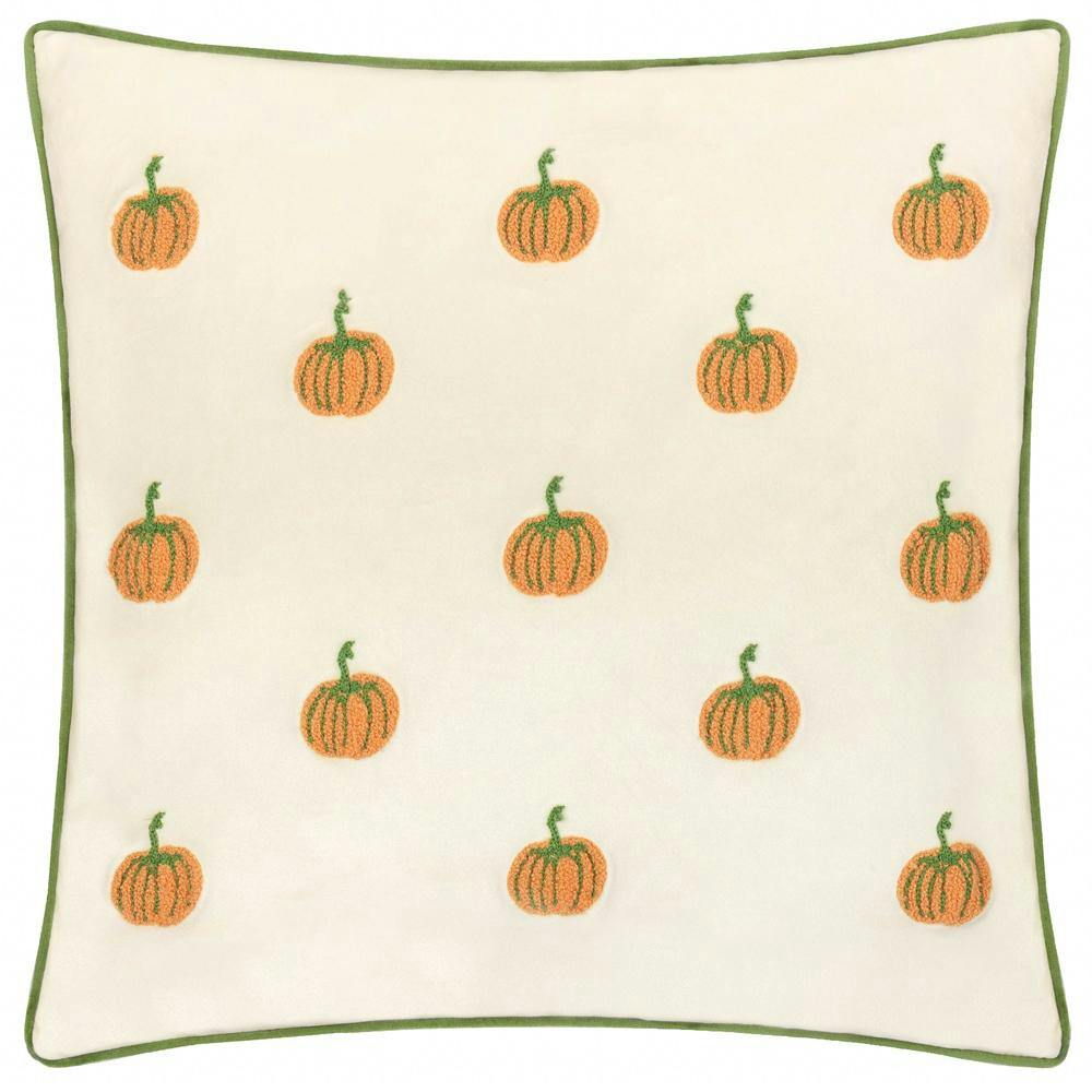 Rackhams Tufted Velvet Pumpkin Cushion Cover - Multicoloured - 45Cm X 45Cm - Multicoloured - 100% Polyester