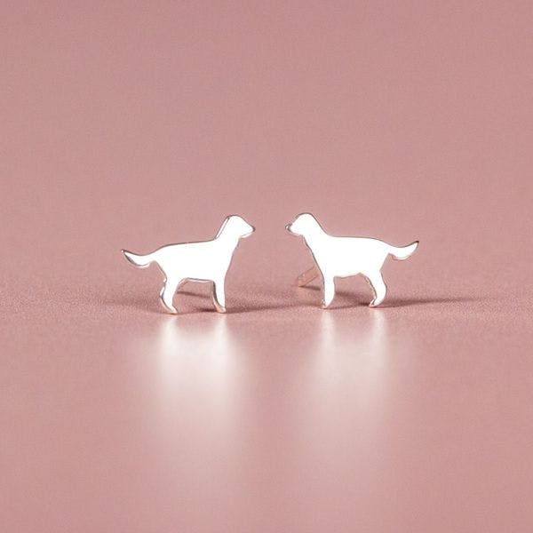 Mylee London Silver Cocker Spaniel Stud Earrings - No