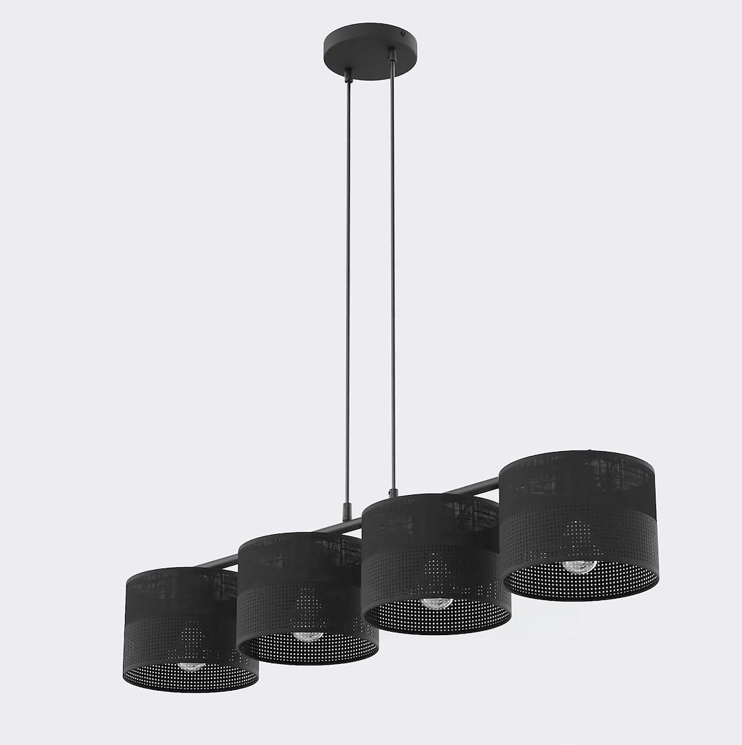 Rackhams Black Karbon Pendant Lamp 4 X E27
