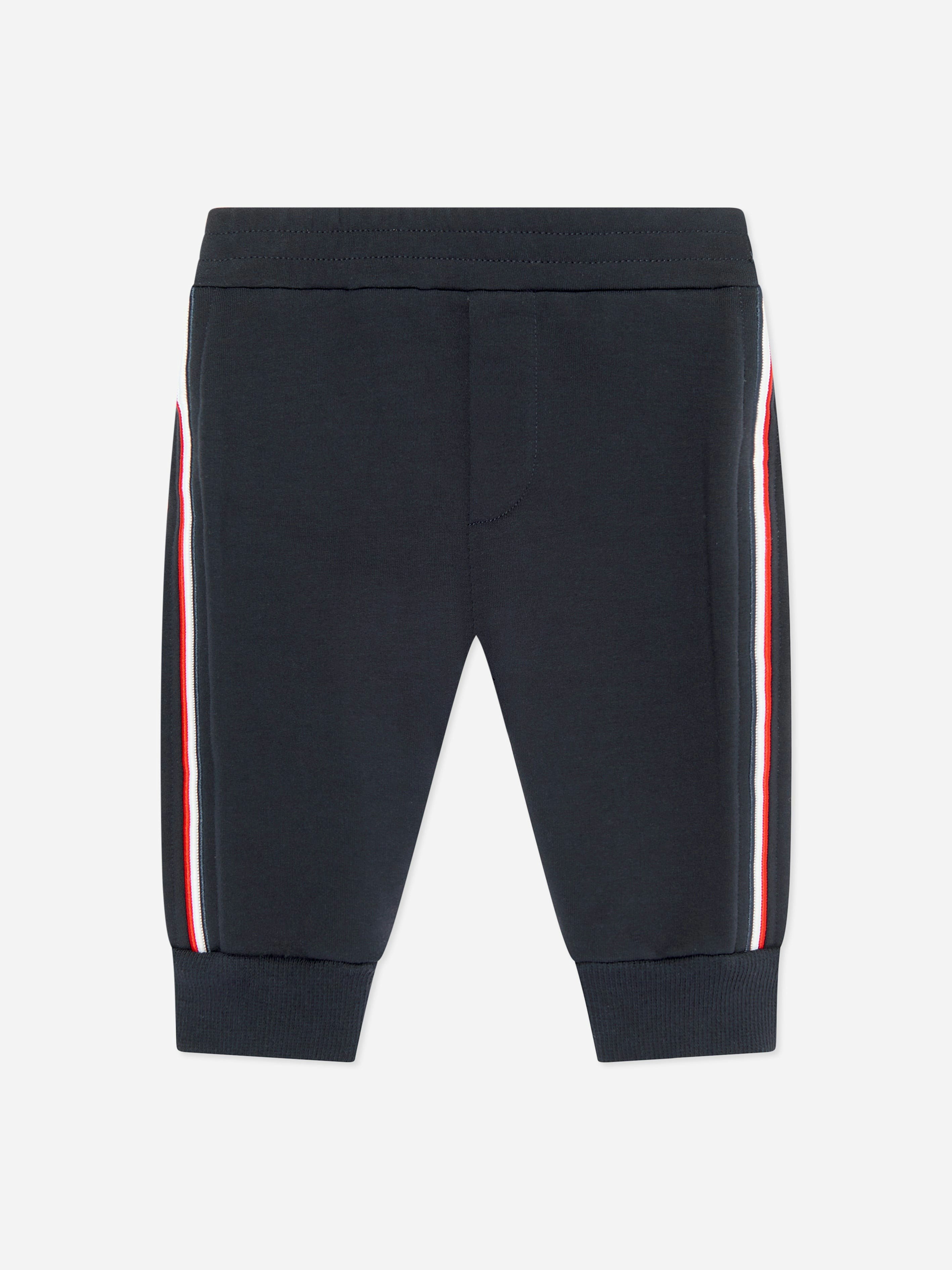 Moncler Enfant Men's Blue Baby Boys Tricolour Joggers In Navy - 9 - 12 Mths