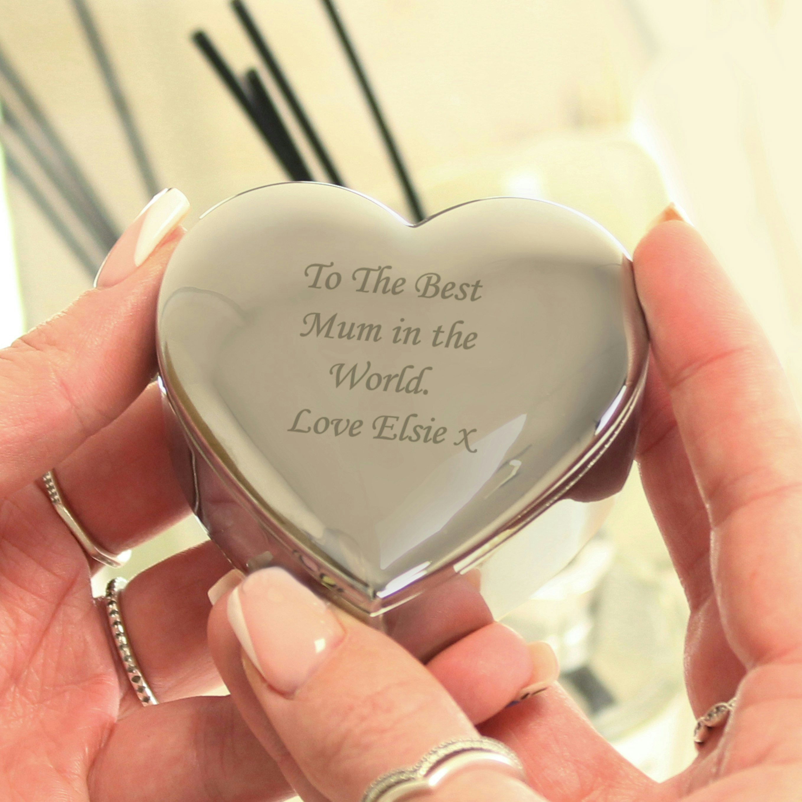 Personalised Memento Company Personalised Heart Trinket Box