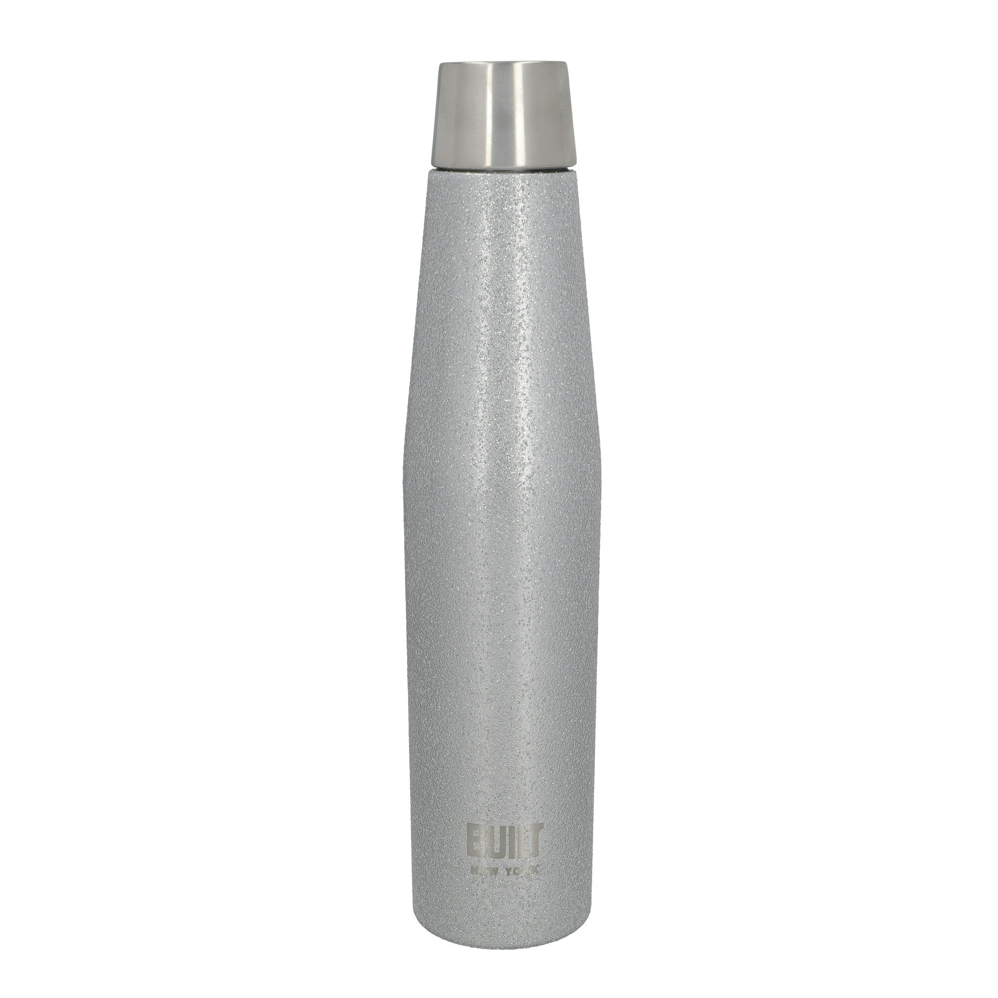 Rackhams Silver Built Apex 540Ml Insulated Water Bottle, Bpa-Free 18/8 Stainless Steel - Glitter - Stainless Steel - Water Bottle