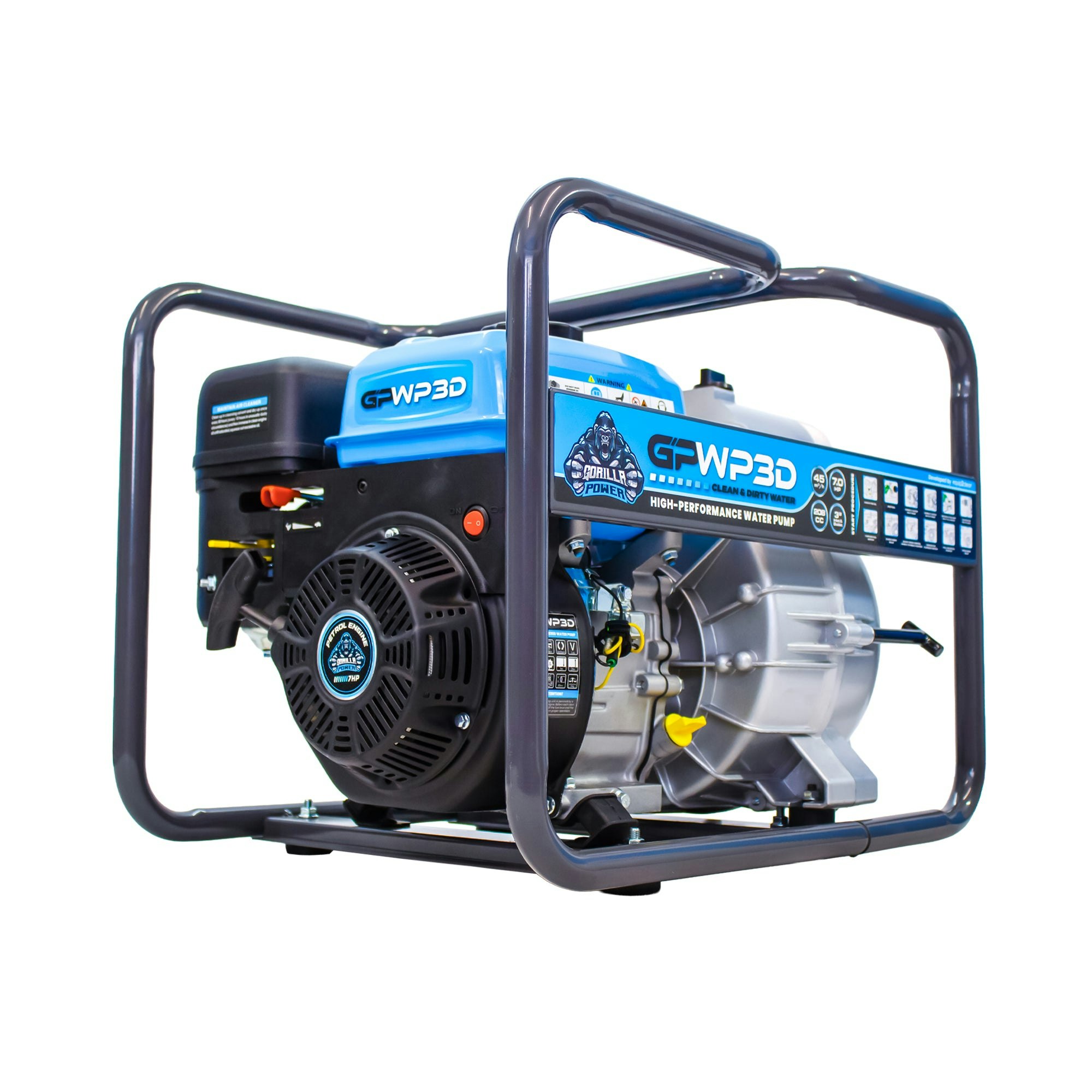 Gorilla Power Equip2clean Gpwp3d 3" Dirty / Clean Trash Water Pump