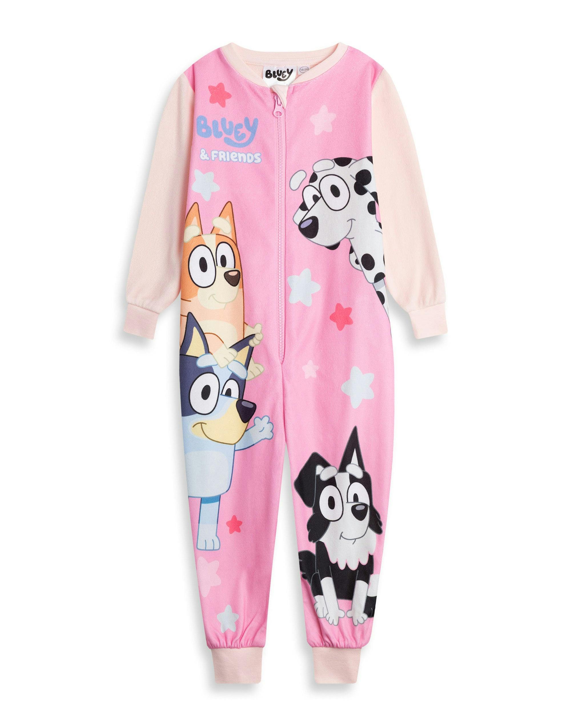 Vanilla Underground Girls Pink Bluey Character Onesie - 18-24 Months
